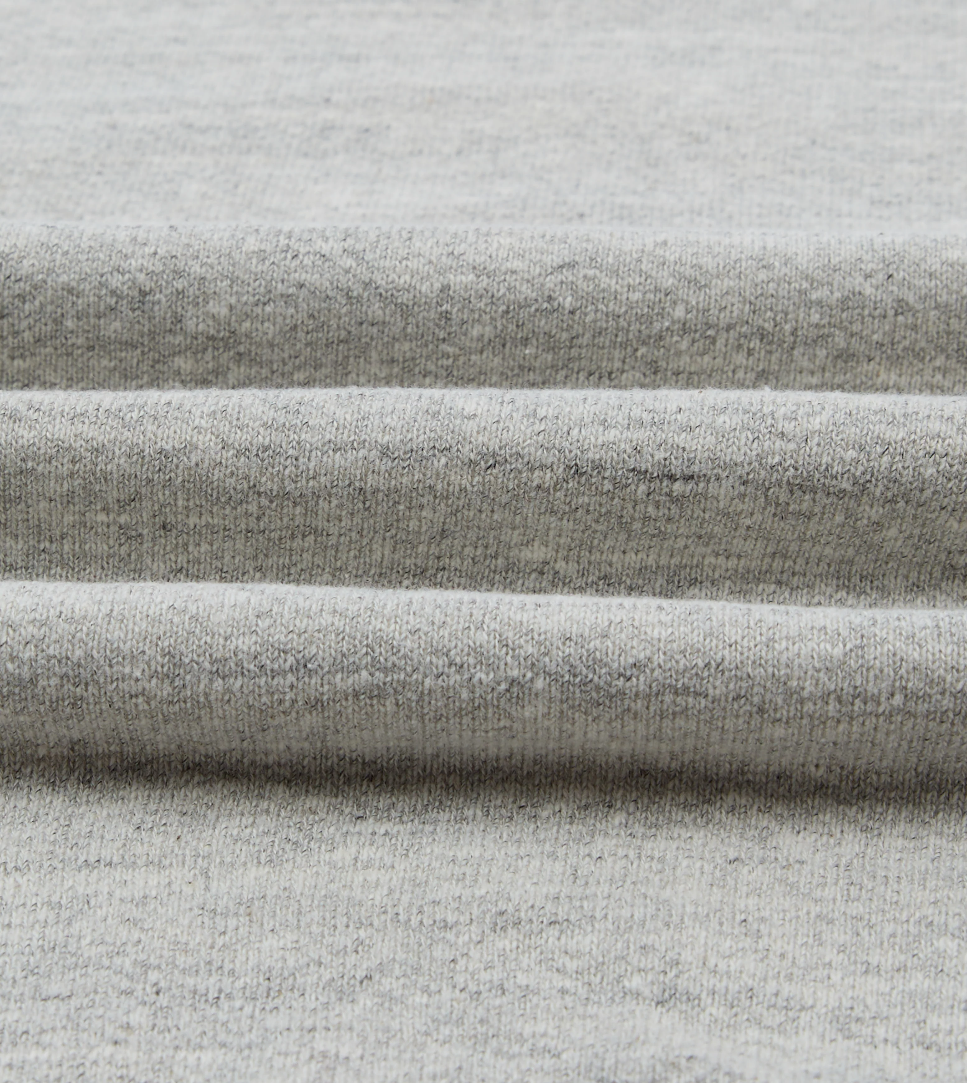 Grey Melange Cotton Sweatshirt - Image 2