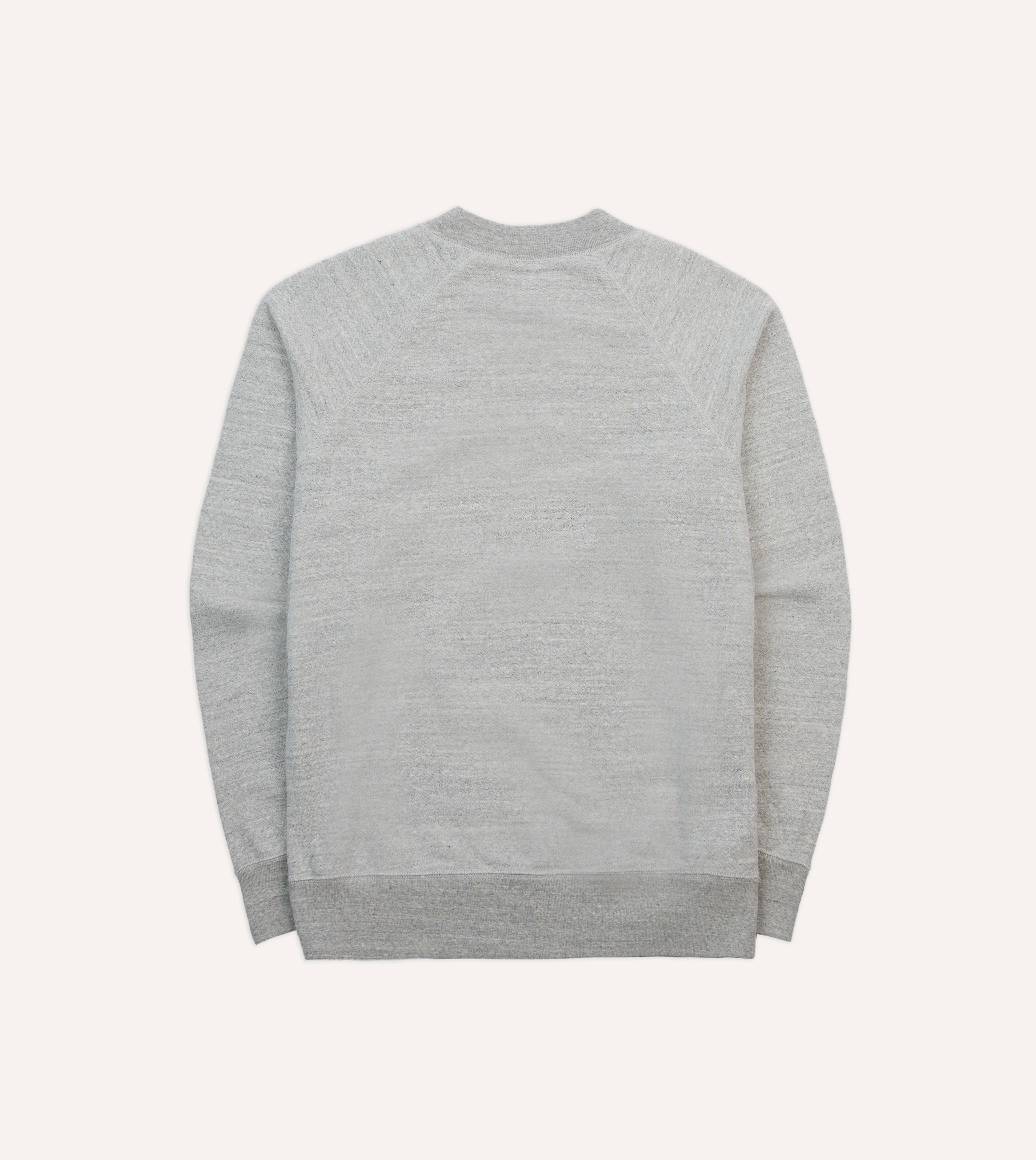 Grey Melange Cotton Sweatshirt - Image 5