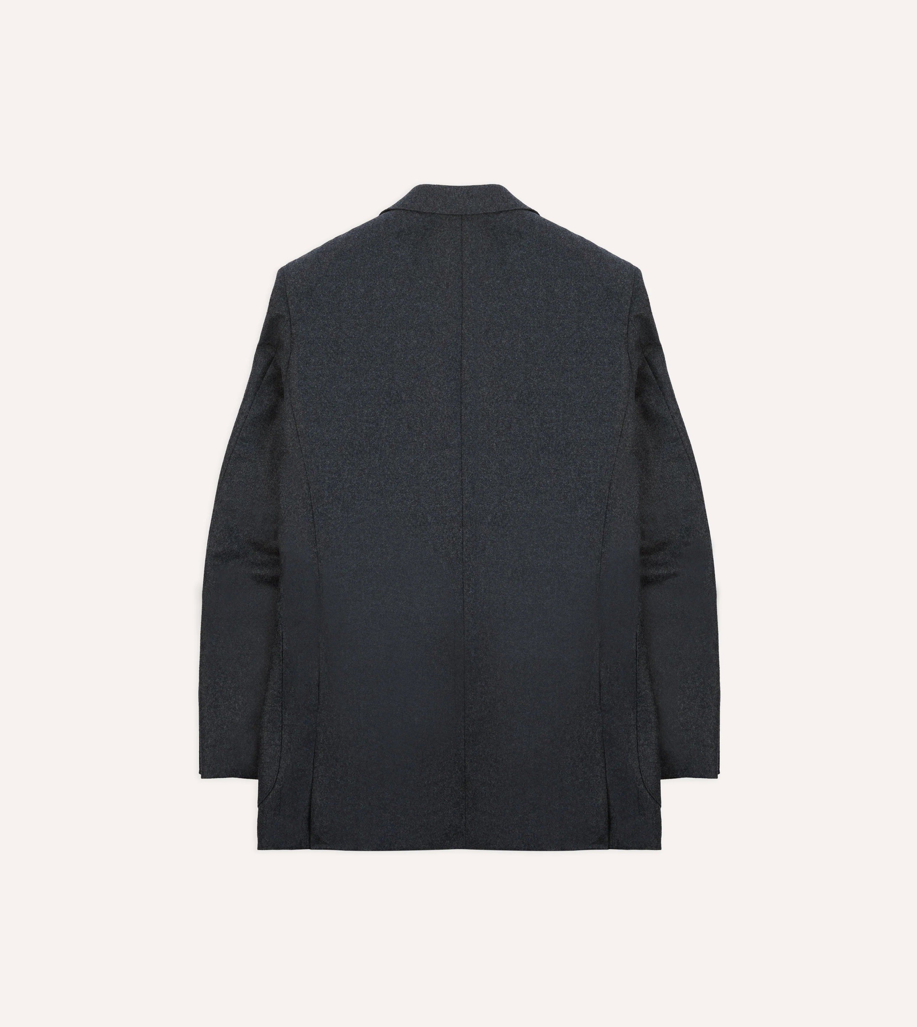 Grey Wool Flannel Tailored Jacket - Image 8