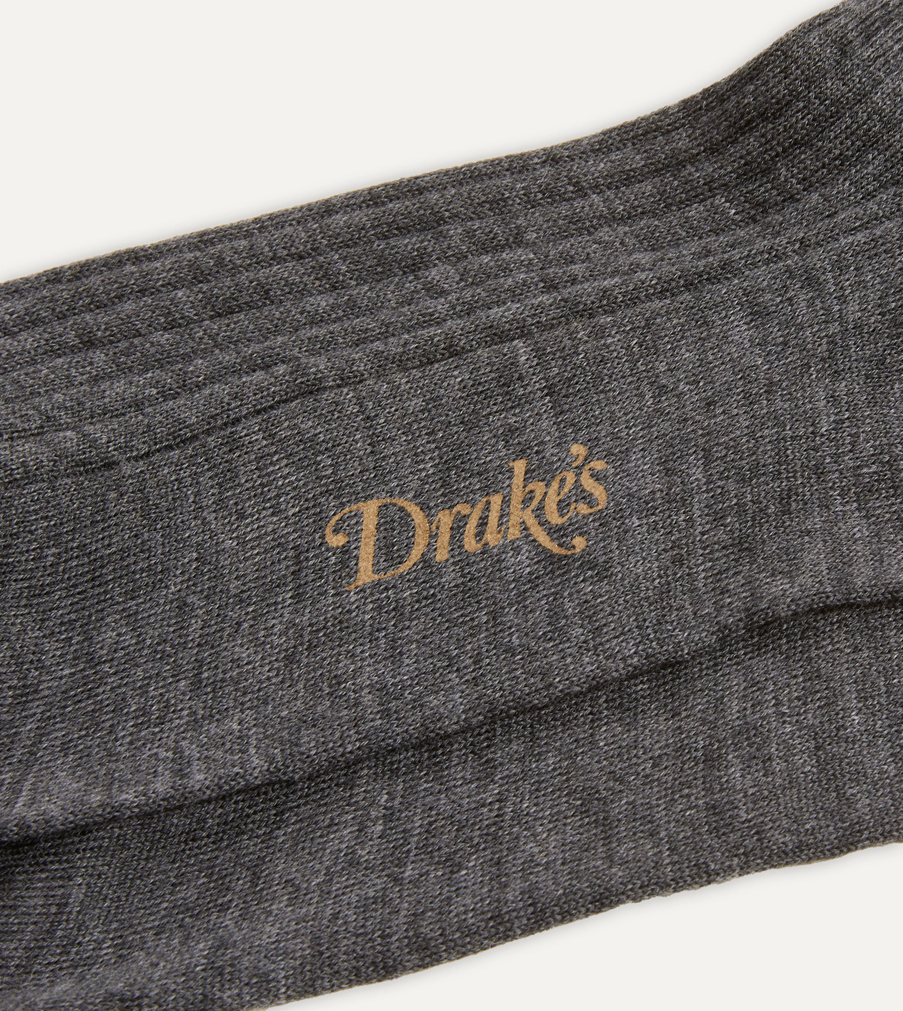 Grey Wool Over-The-Calf Socks - Image 2