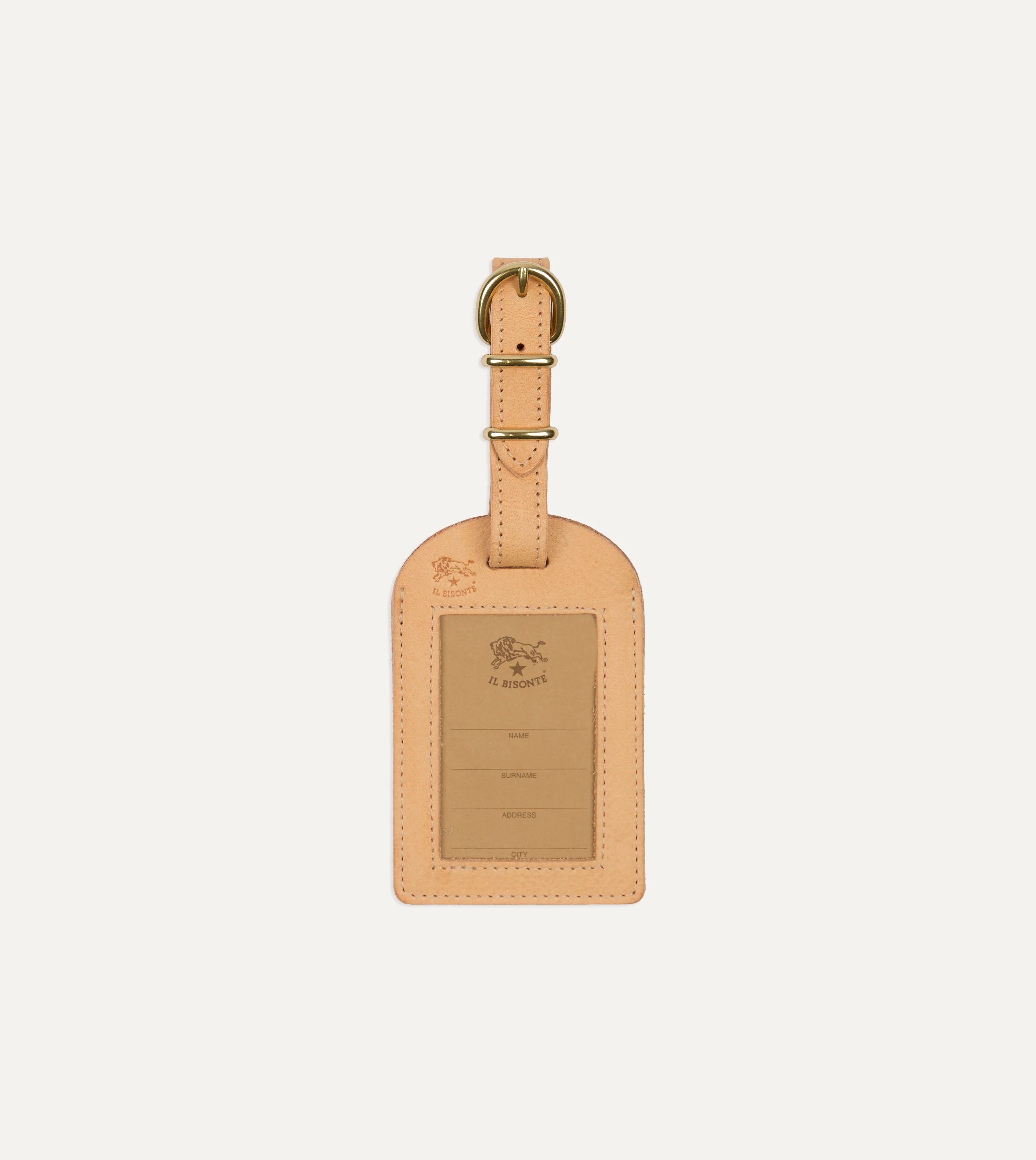 Il Bisonte Leather Luggage Tag - Image 2