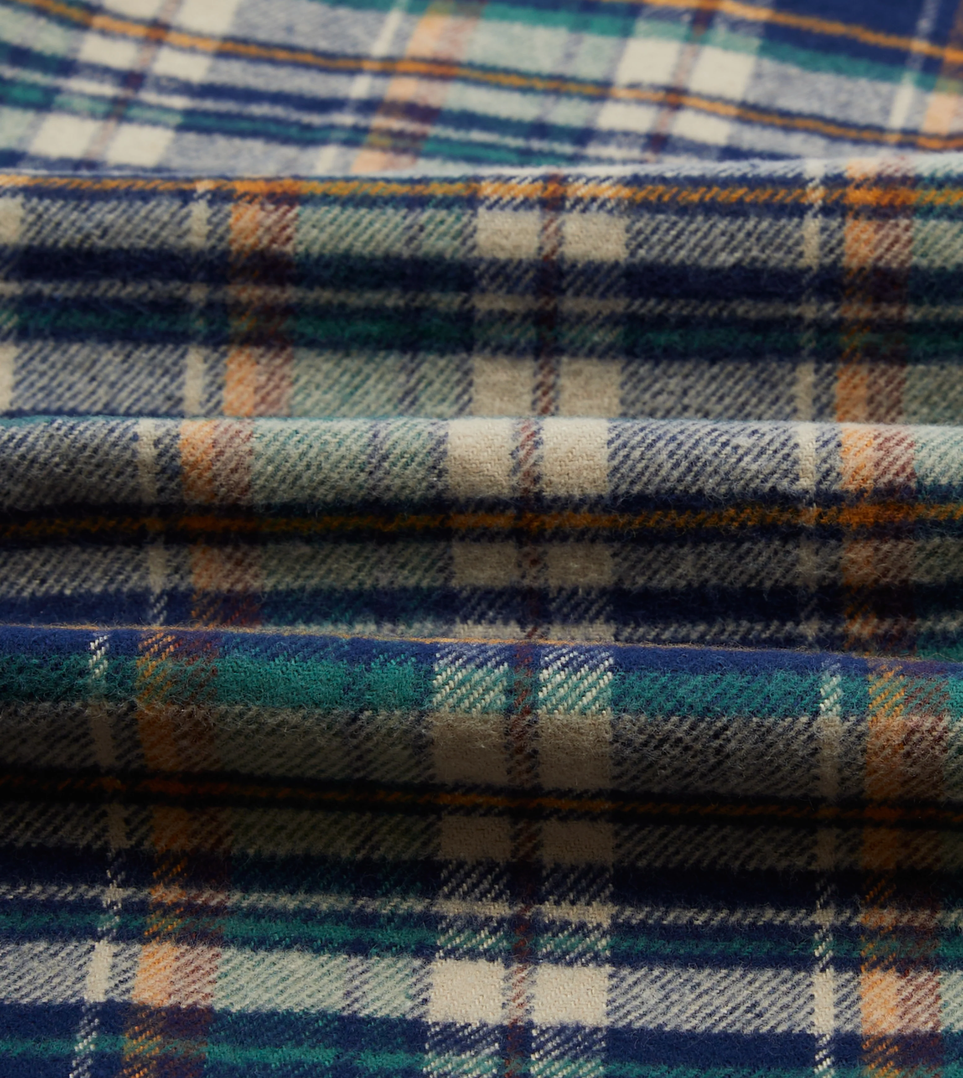 Indigo Check Cotton Two-Pocket Work Shirt - Image 2