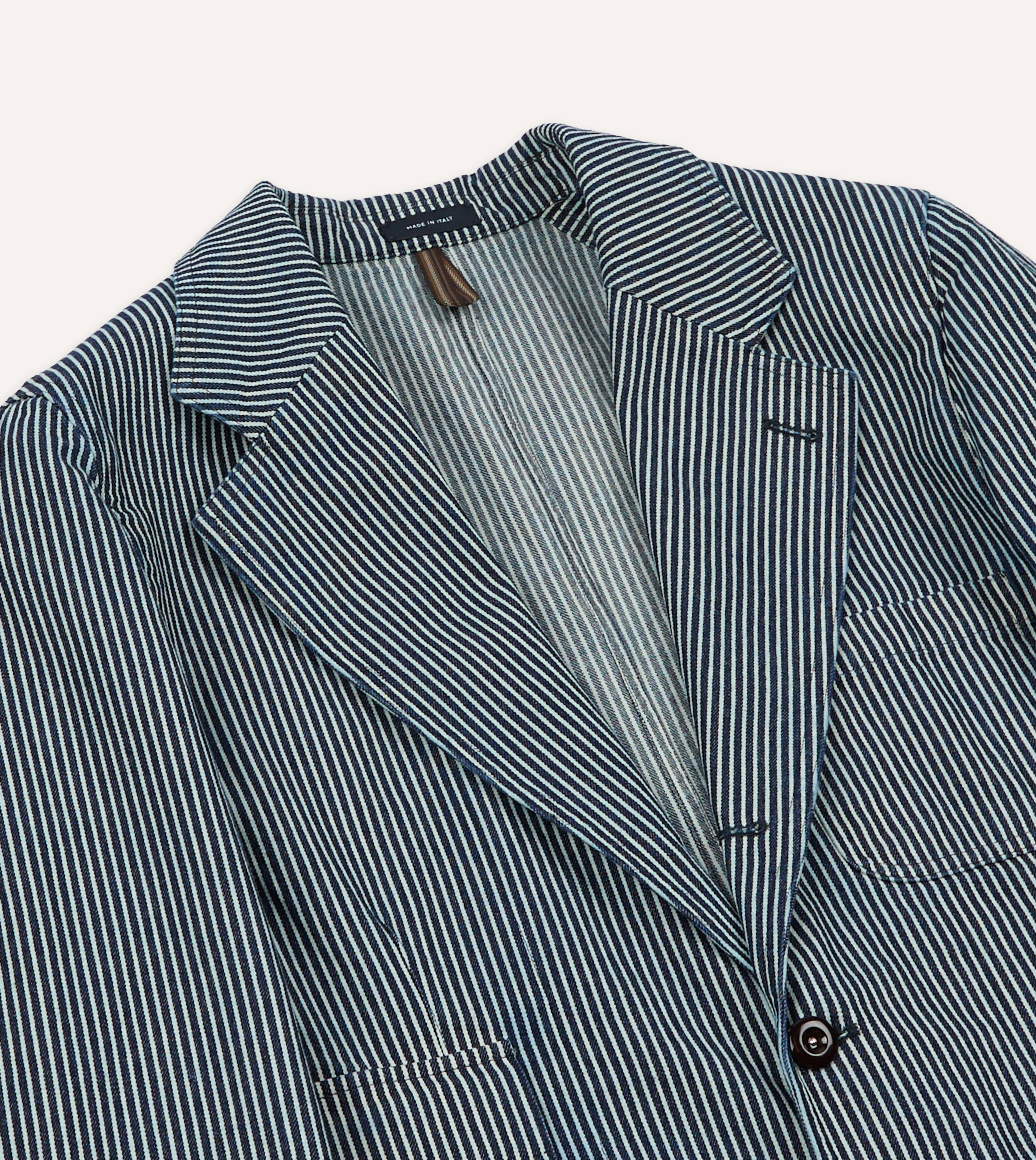Indigo Hickory Stripe Games Blazer Mk. IV - Image 4