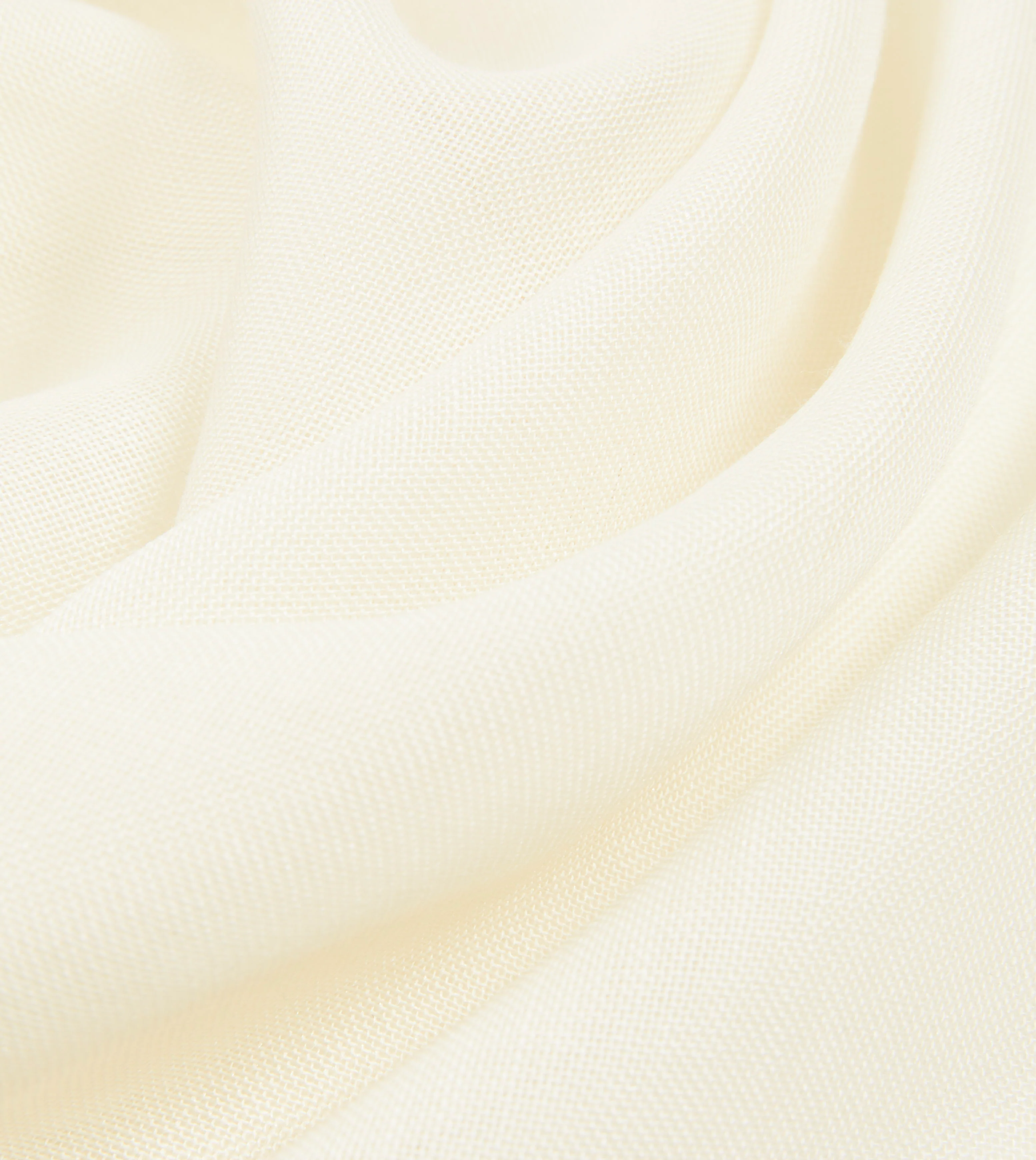 Ivory and Navy Shoestring Border Silk Pocket Square - Image 2