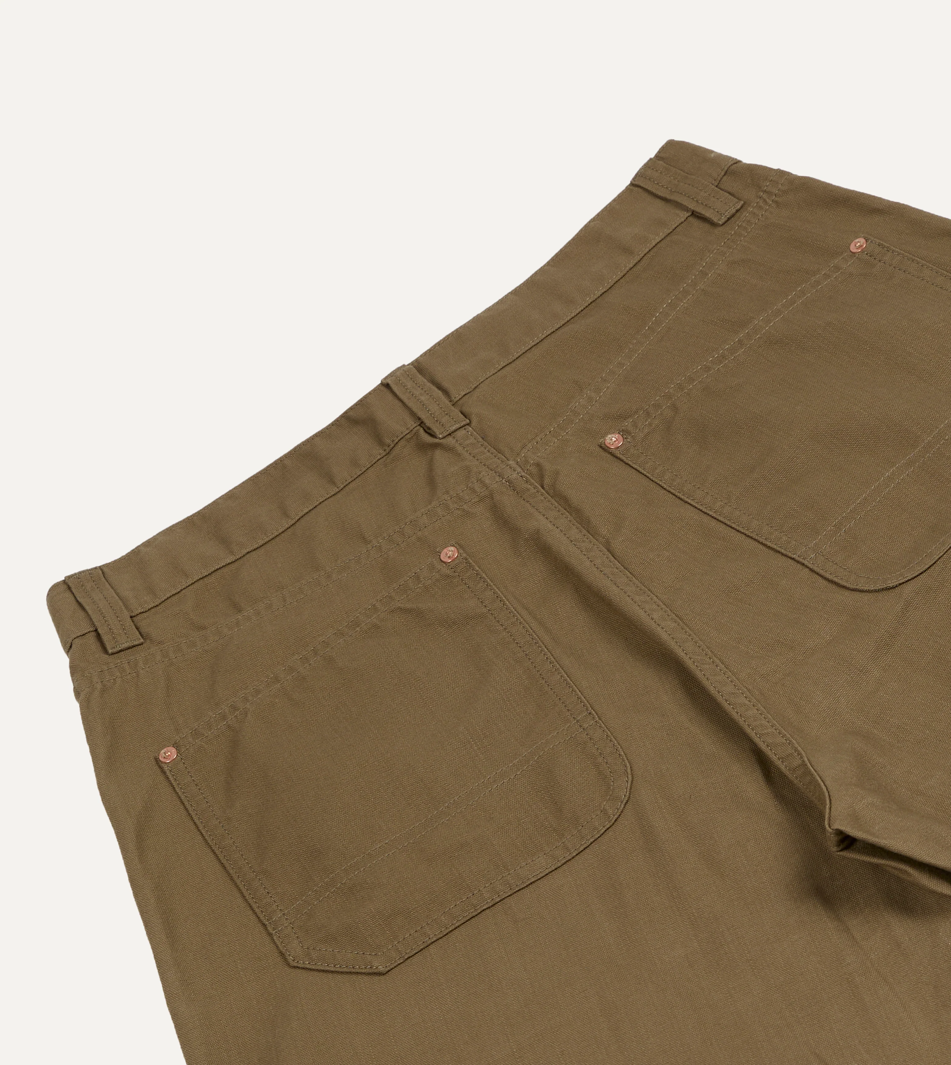 Khaki Cotton Canvas Carpenter Pant - Image 5