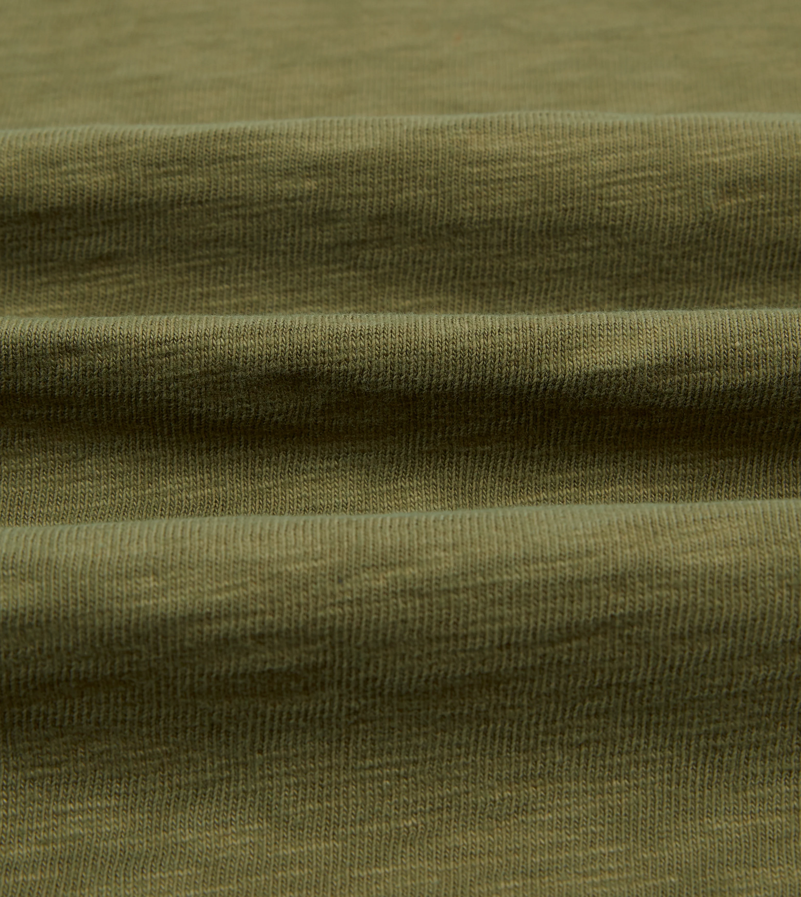 Khaki Cotton Long-Sleeve Roll Neck Hiking T-Shirt - Image 2