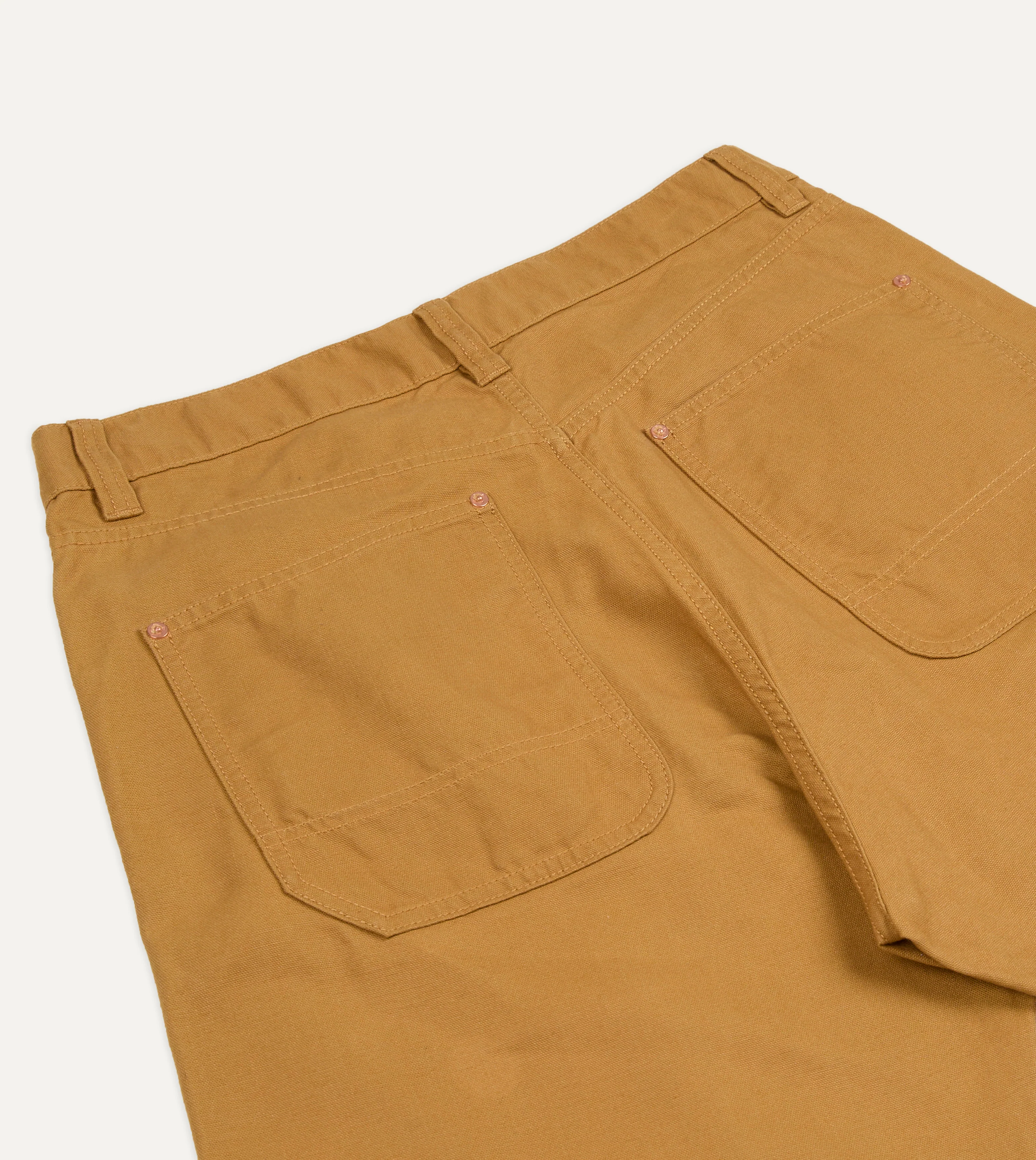 Mustard Cotton Canvas Carpenter Pant - Image 5