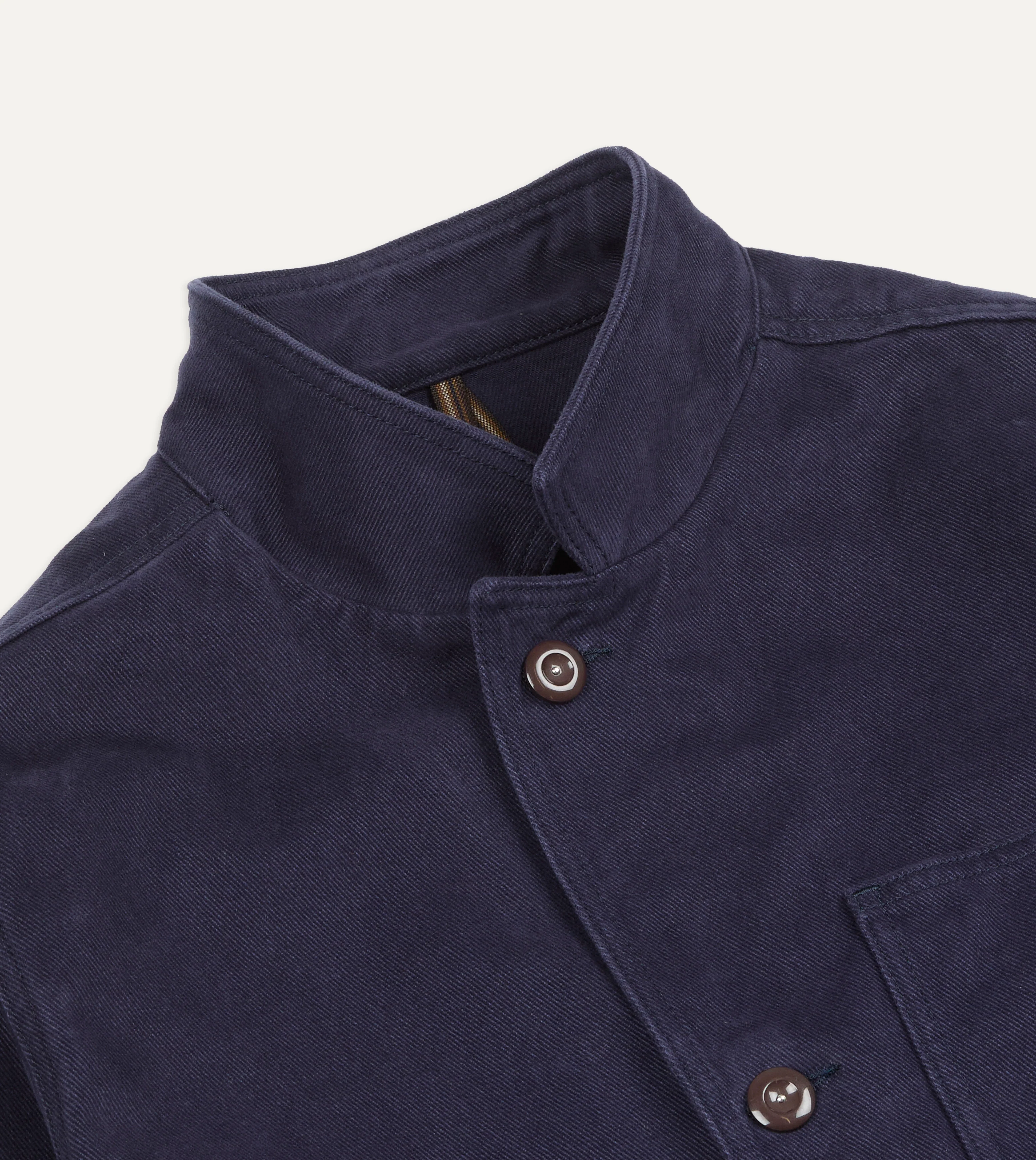 Navy Cotton Canvas Utility Blazer - Image 4