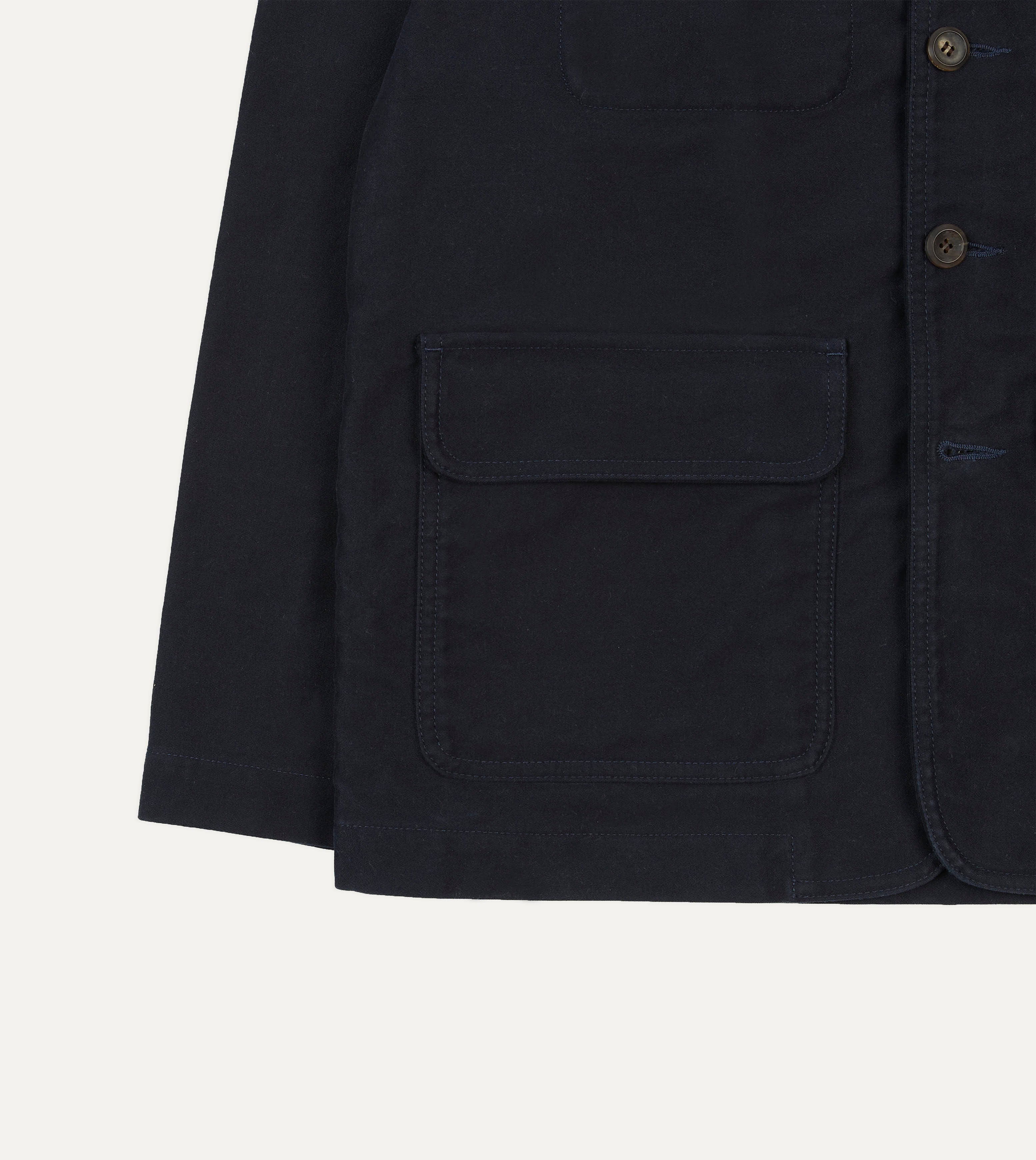Navy Moleskin Forestière Jacket - Image 6