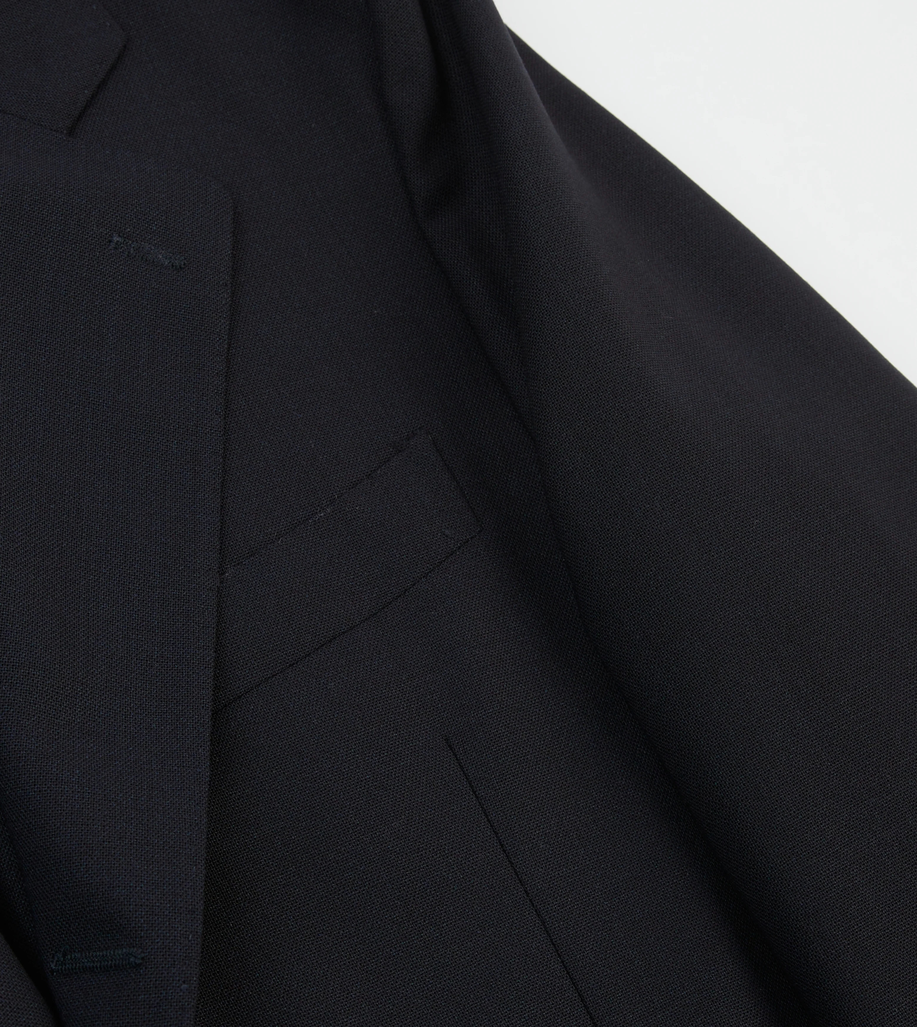 Navy Tropical Wool Tailored Jacket - Image 4