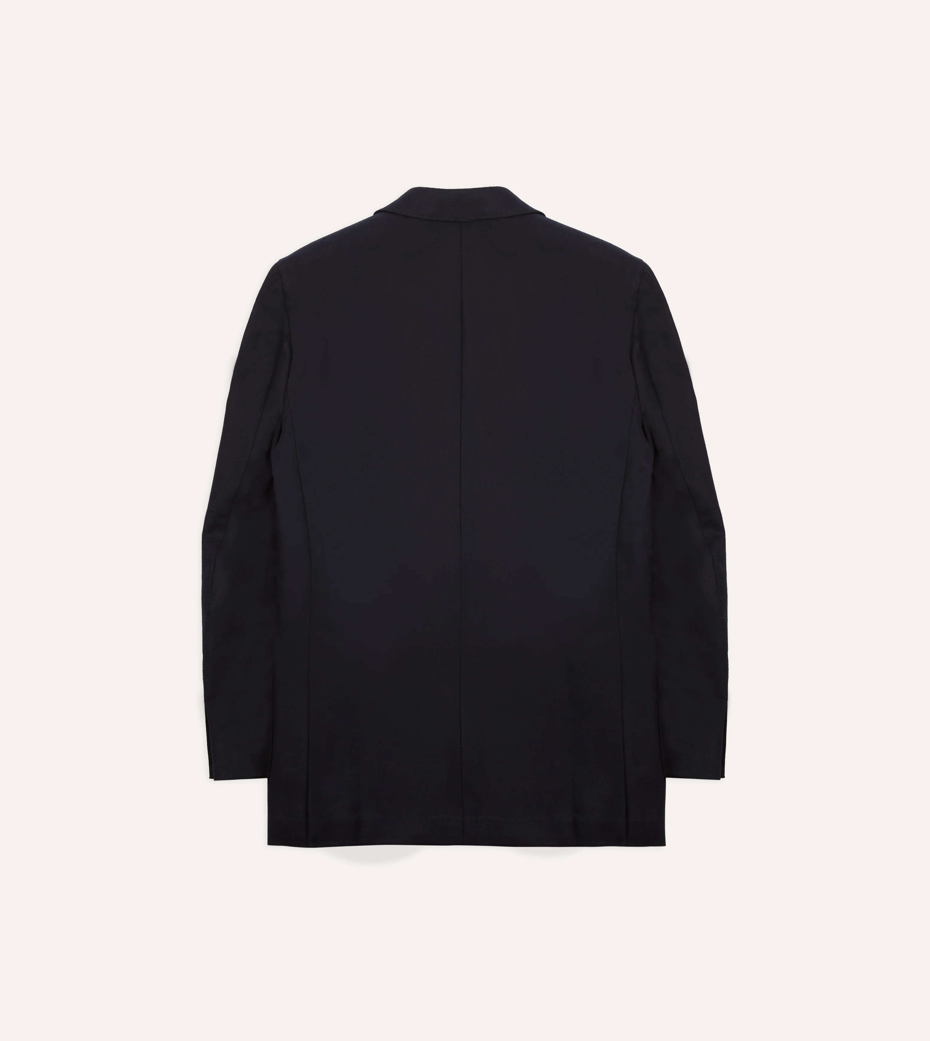 Navy Wool Flannel Tailored Jacket - Image 8