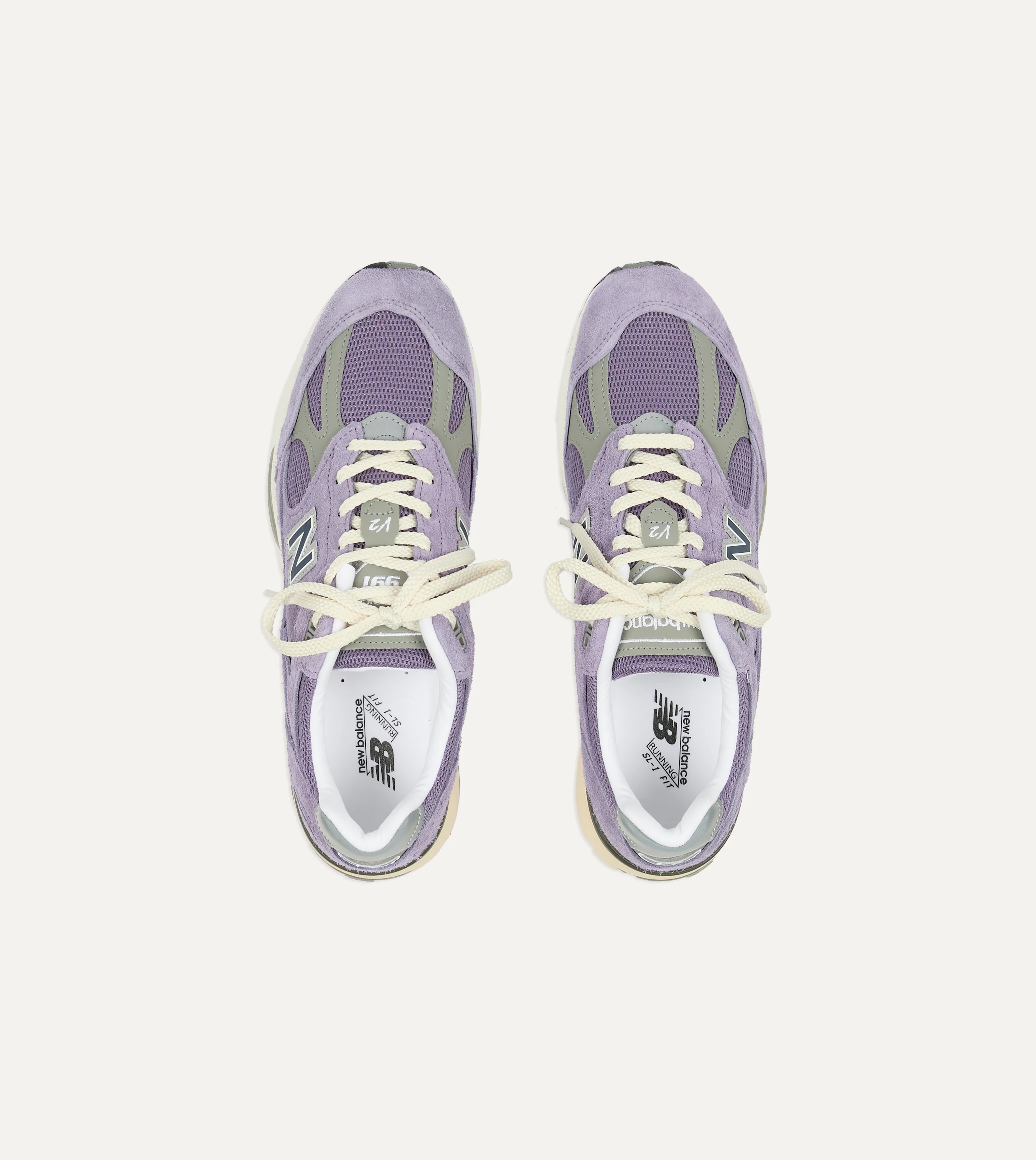 New Balance Purple Sage 'Grounded Pastels' Made in UK 991v2 Trainers - Image 4