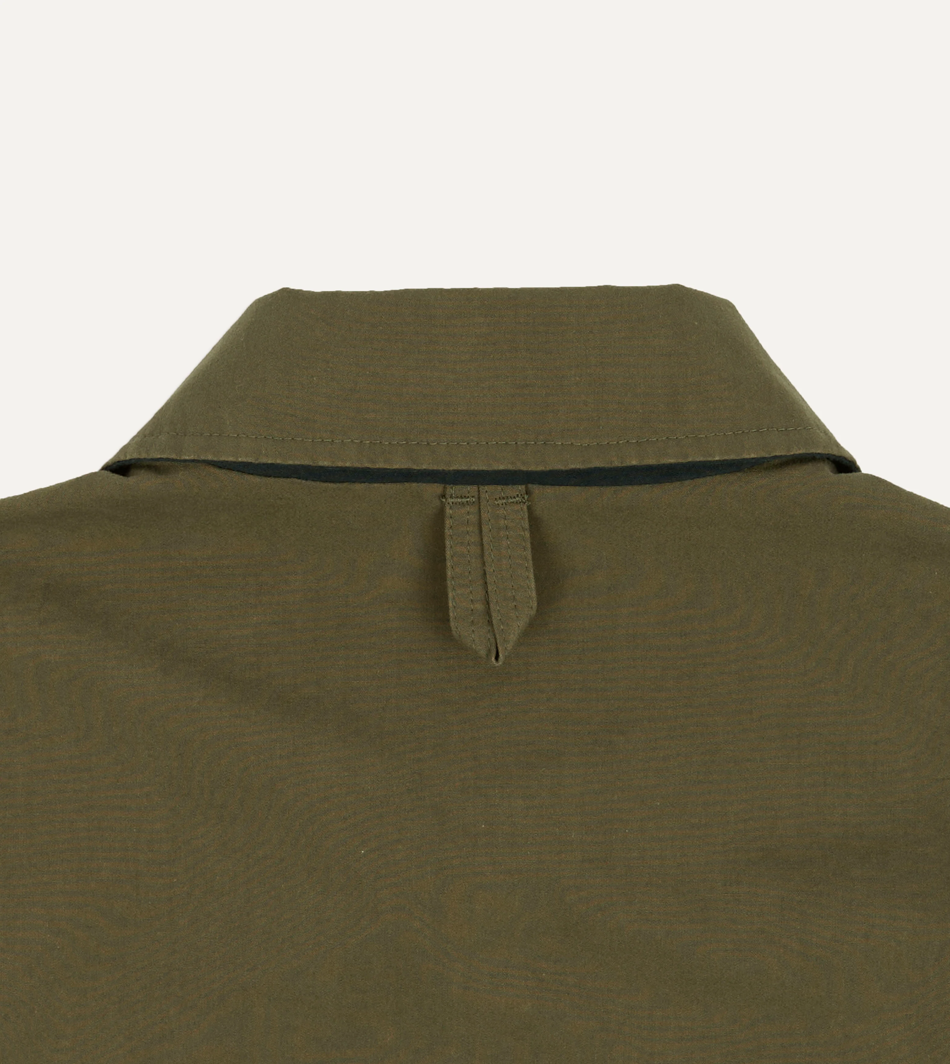 Olive and Navy Reversible Cotton Blouson Jacket - Image 9