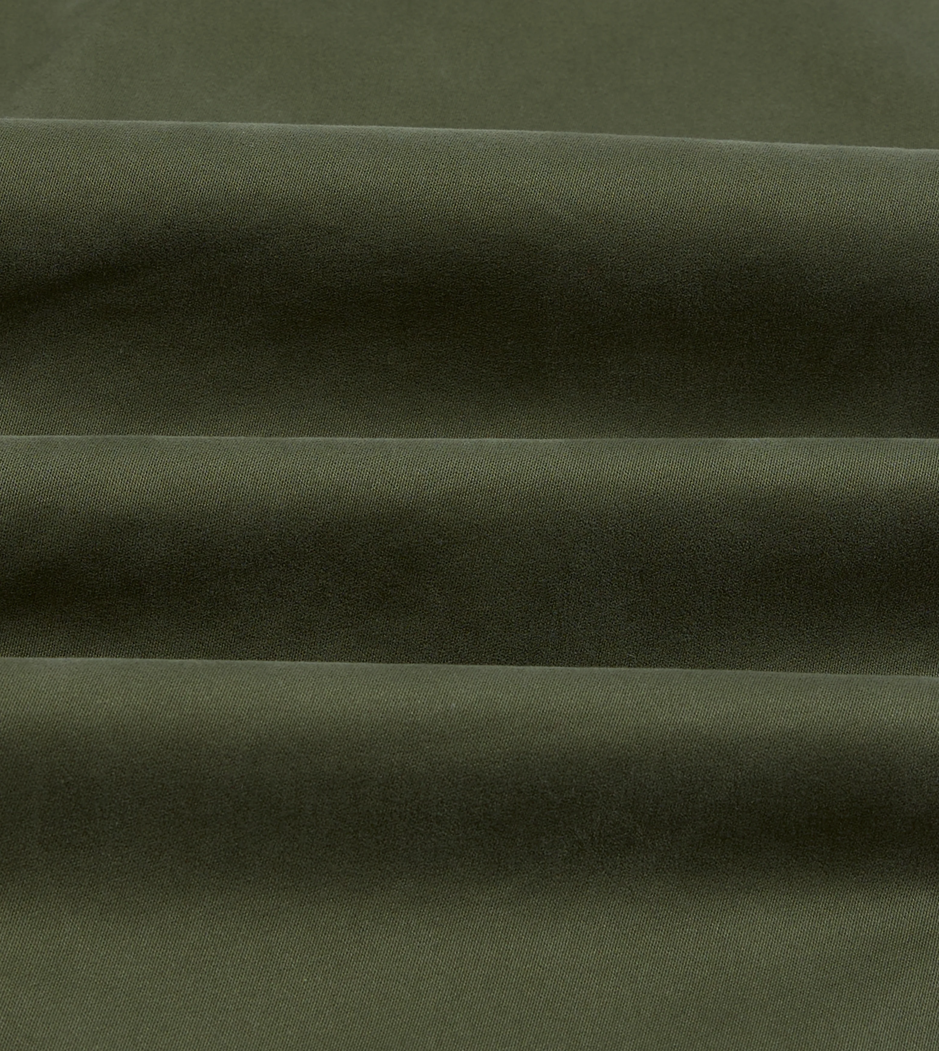 Olive Cotton Drawstring Trousers - Image 2
