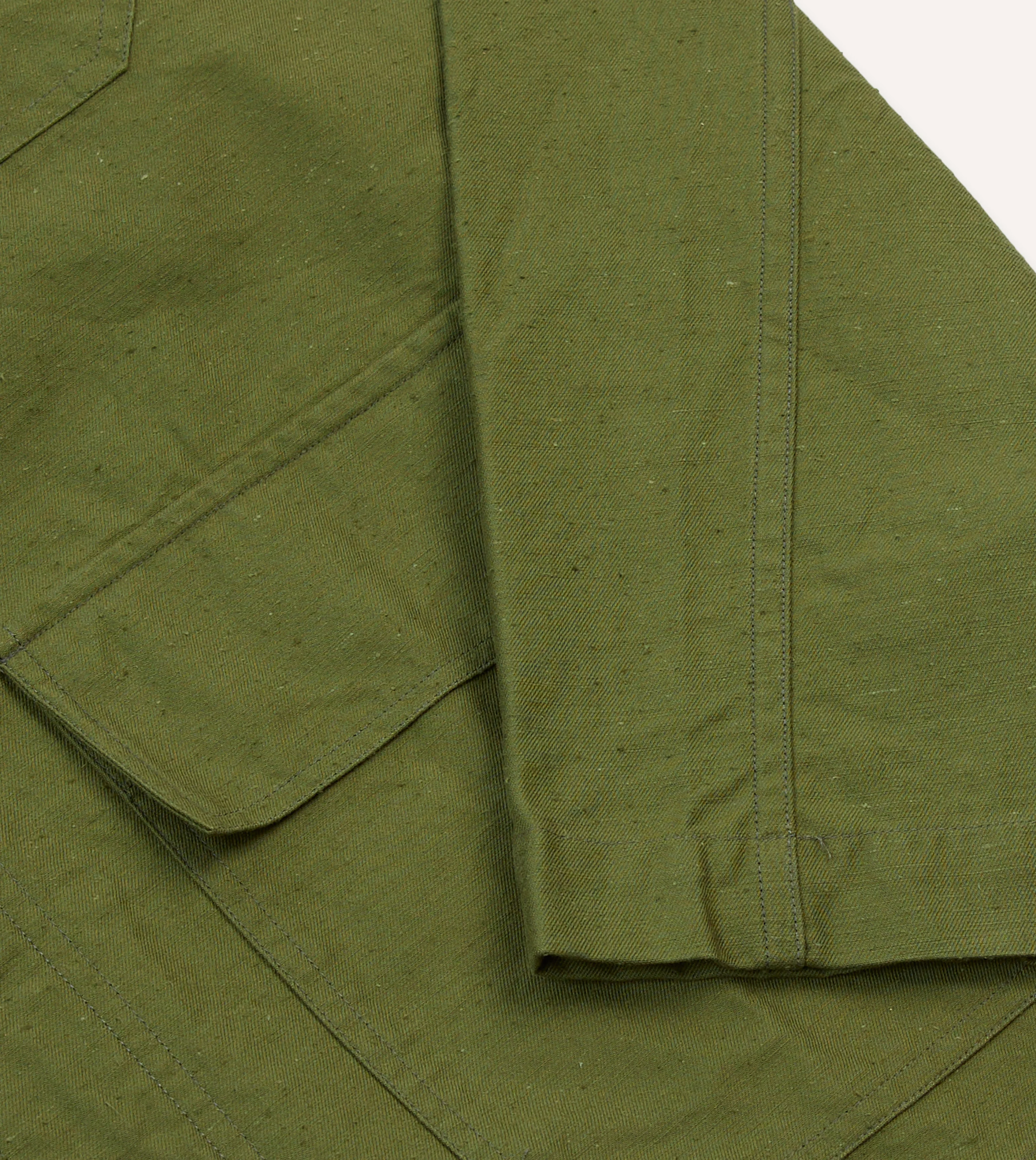 Olive Cotton Overshirt - Image 5