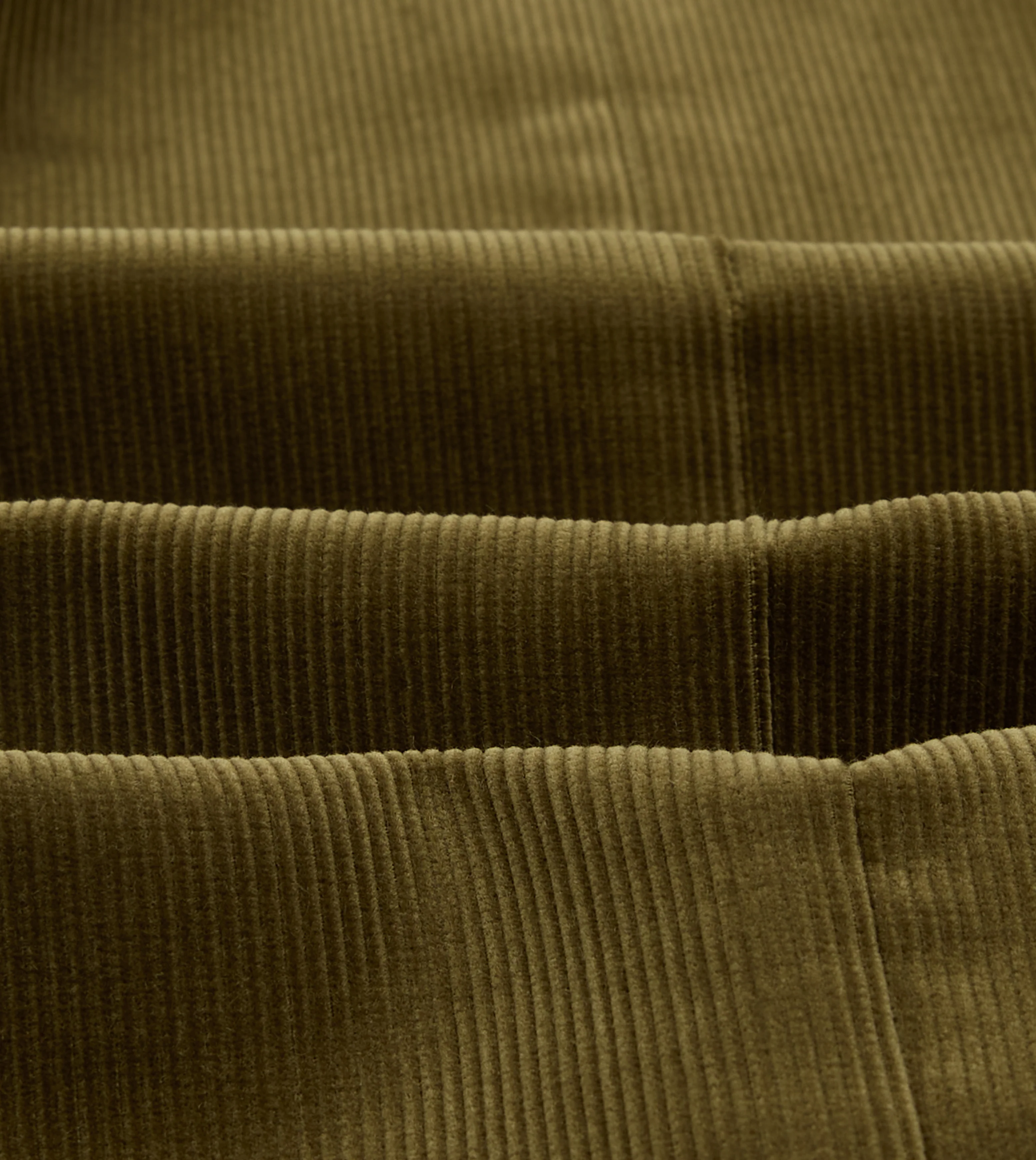 Olive Green Mid-Wale Cotton Corduroy Tailored Jacket - Image 2
