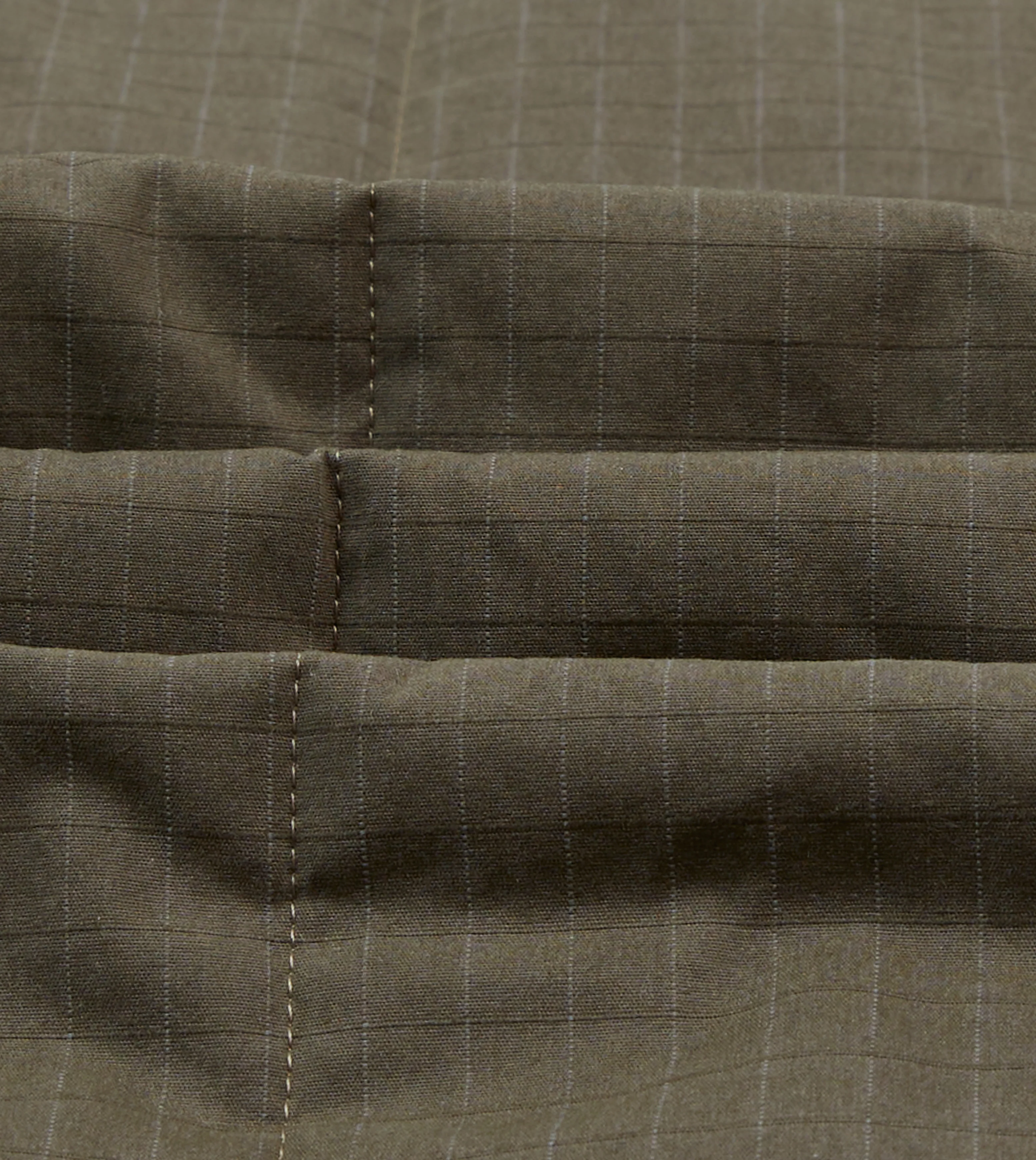 Olive Ripstop Quilted Chore Jacket - Image 2