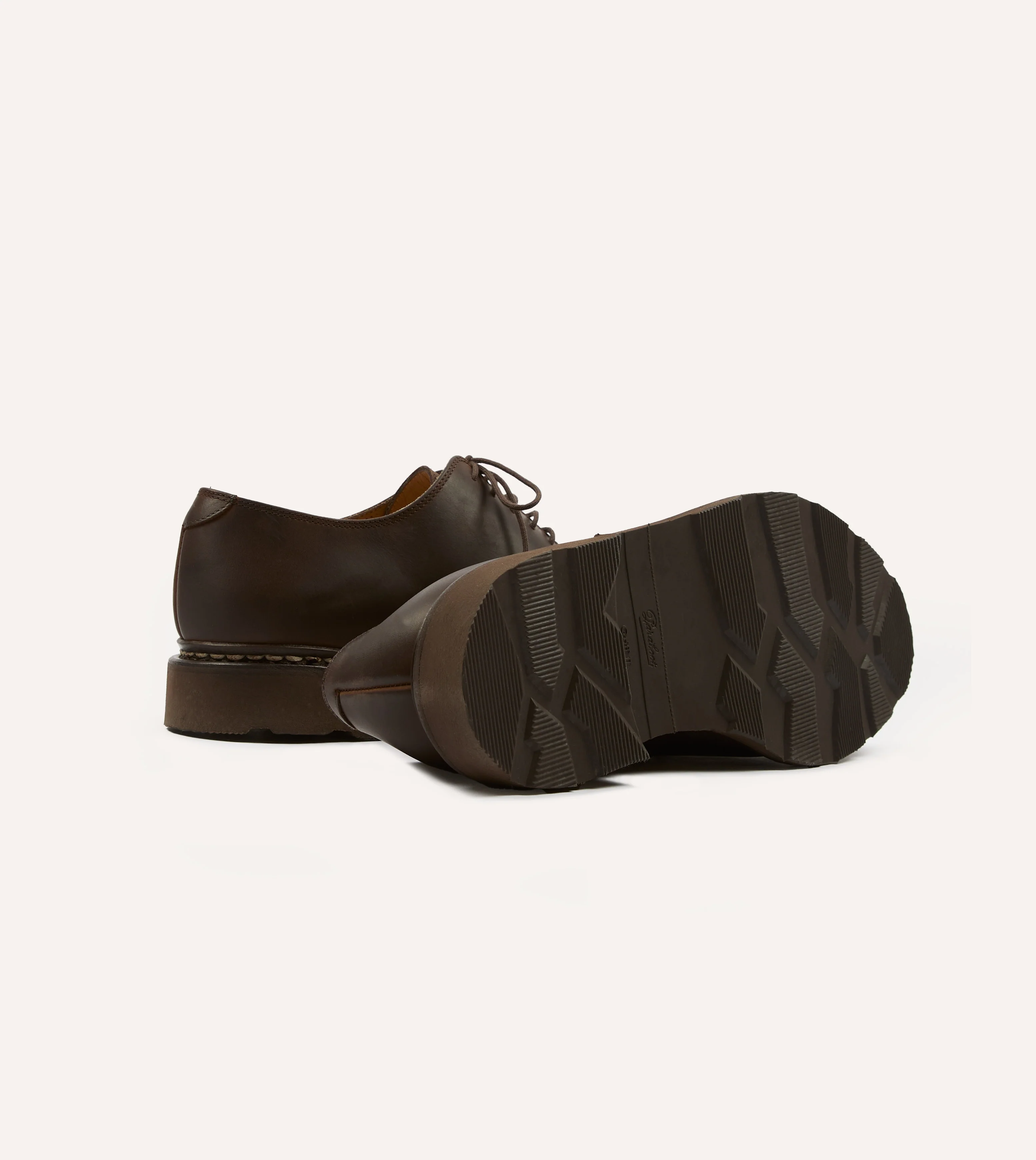 Paraboot Arles Marron Nubuck Leather Derby Shoe - Image 2