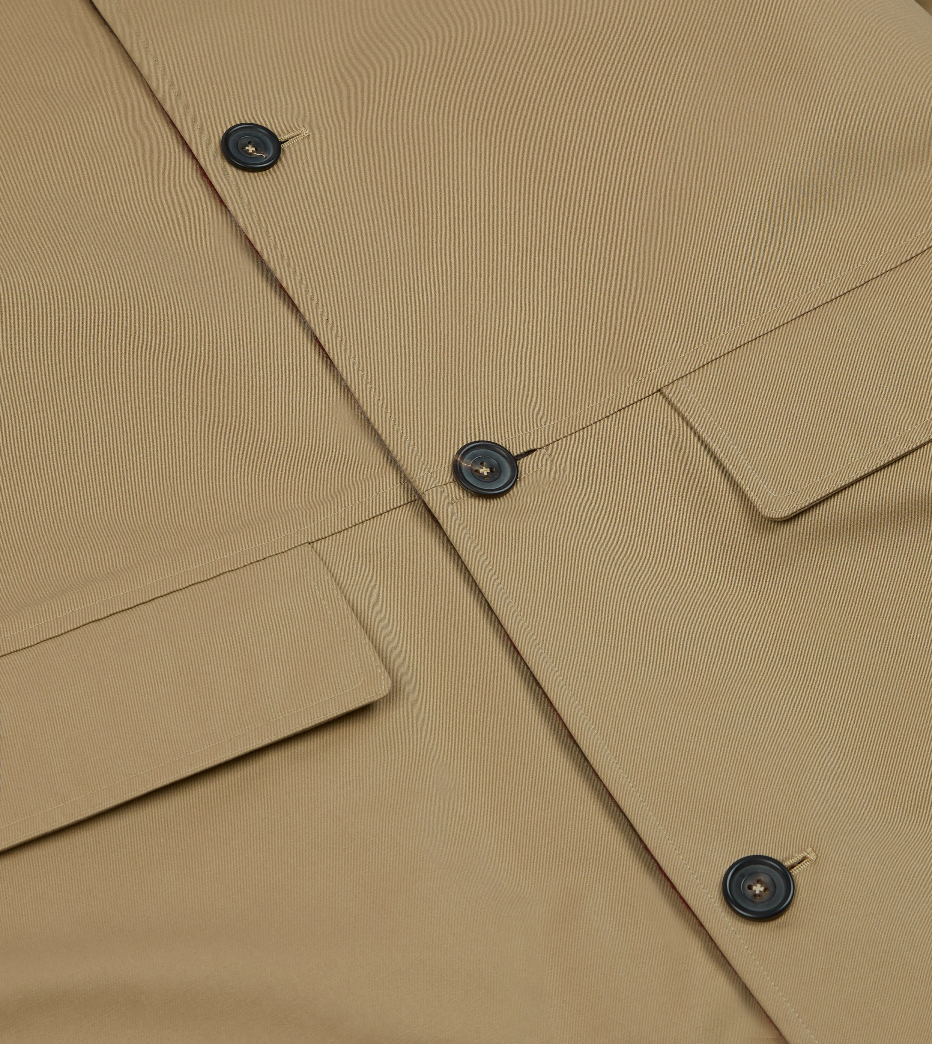 Reversible Cotton–Blanket Raglan Mac - Image 5