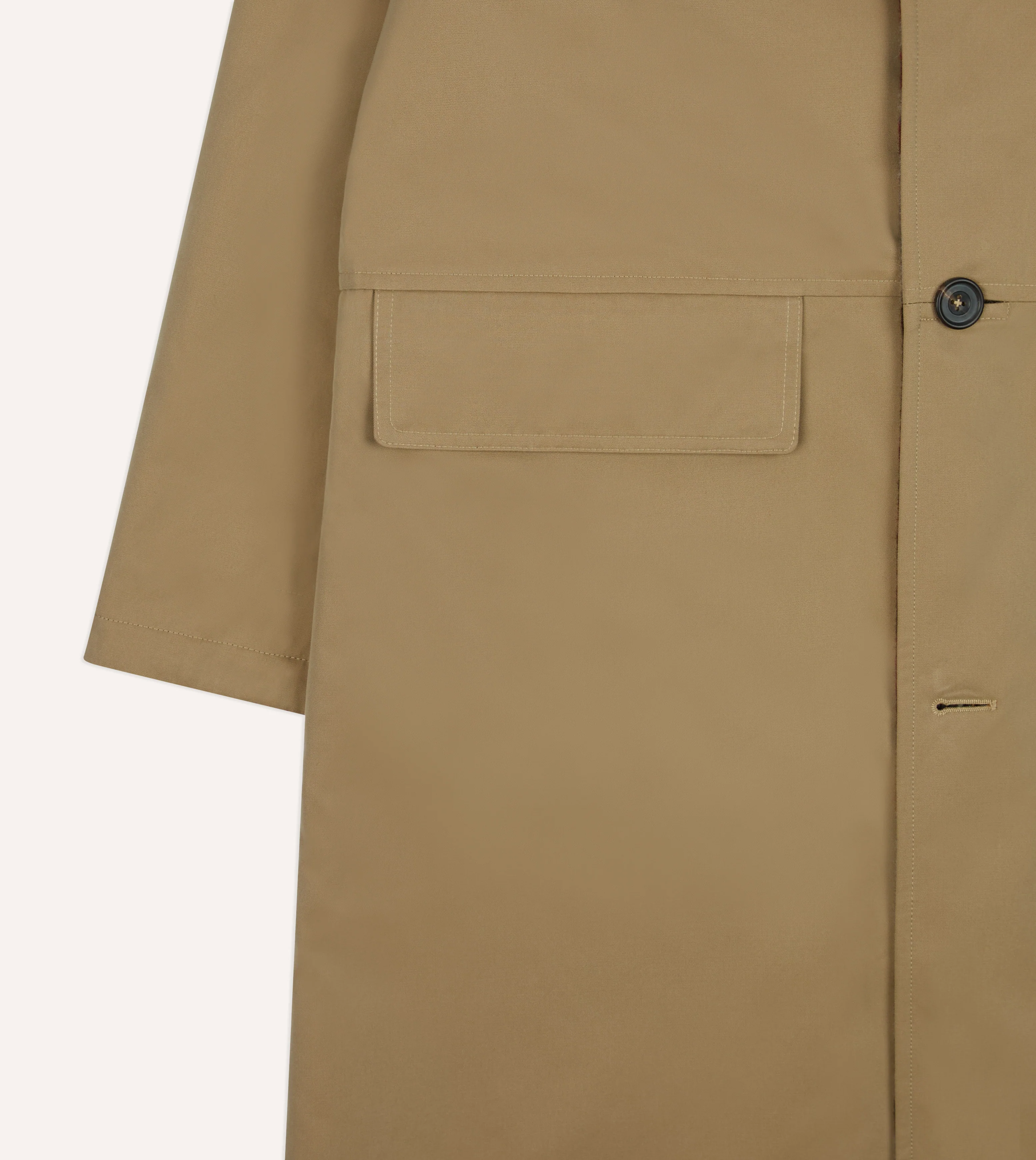 Reversible Cotton–Blanket Raglan Mac - Image 7