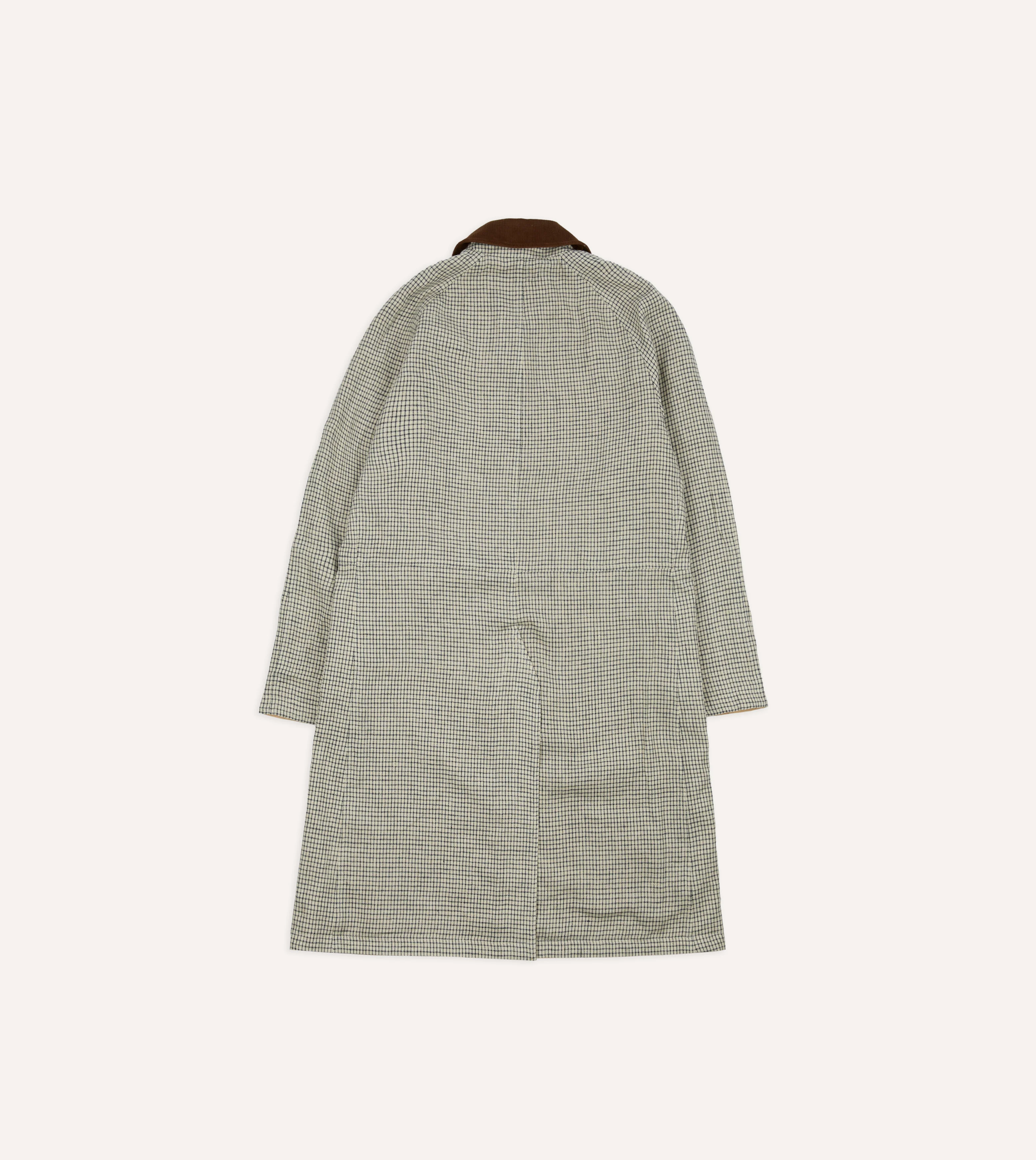 Reversible Linen–Cotton Raglan Mac - Image 17