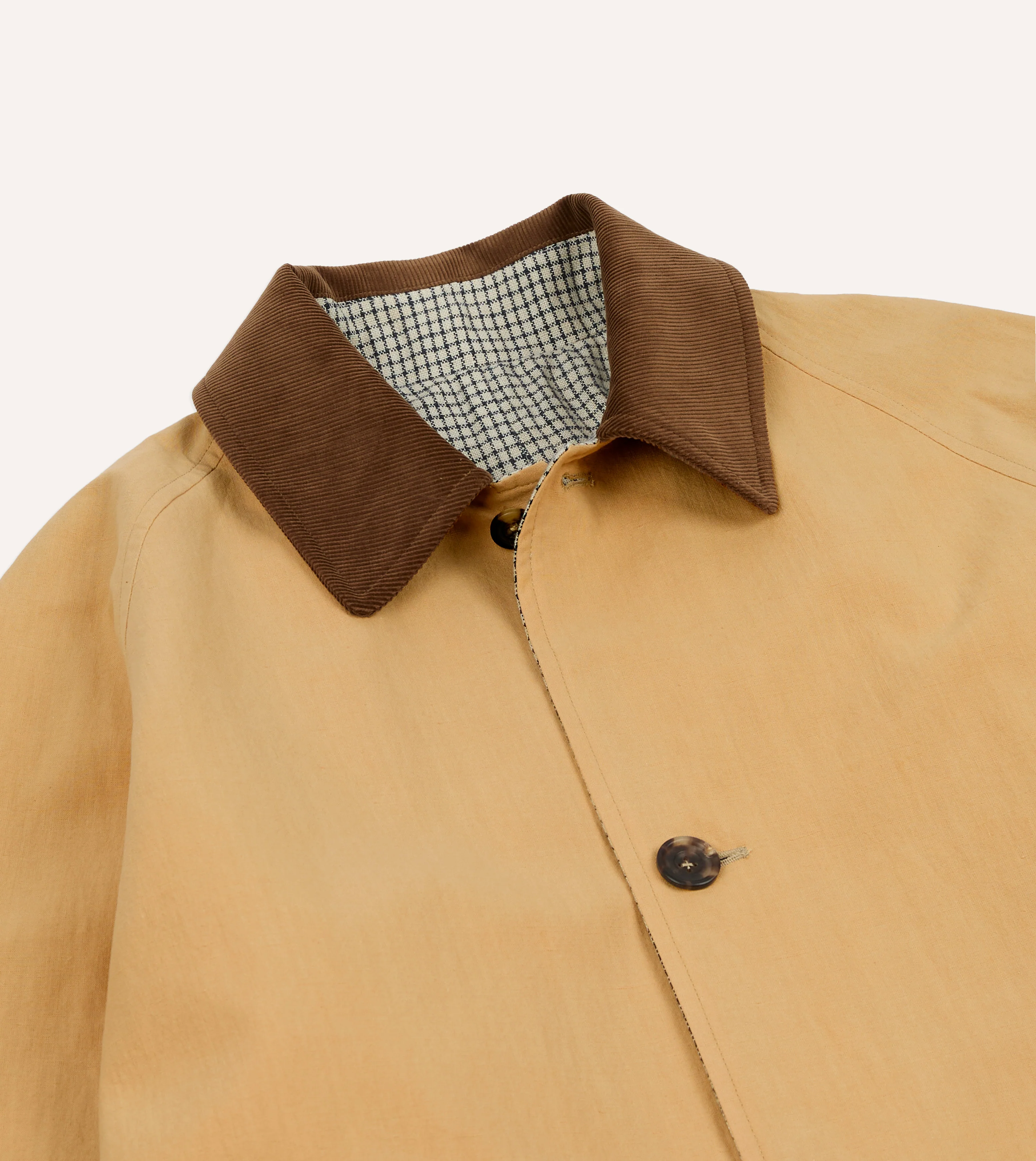 Reversible Linen–Cotton Raglan Mac - Image 6