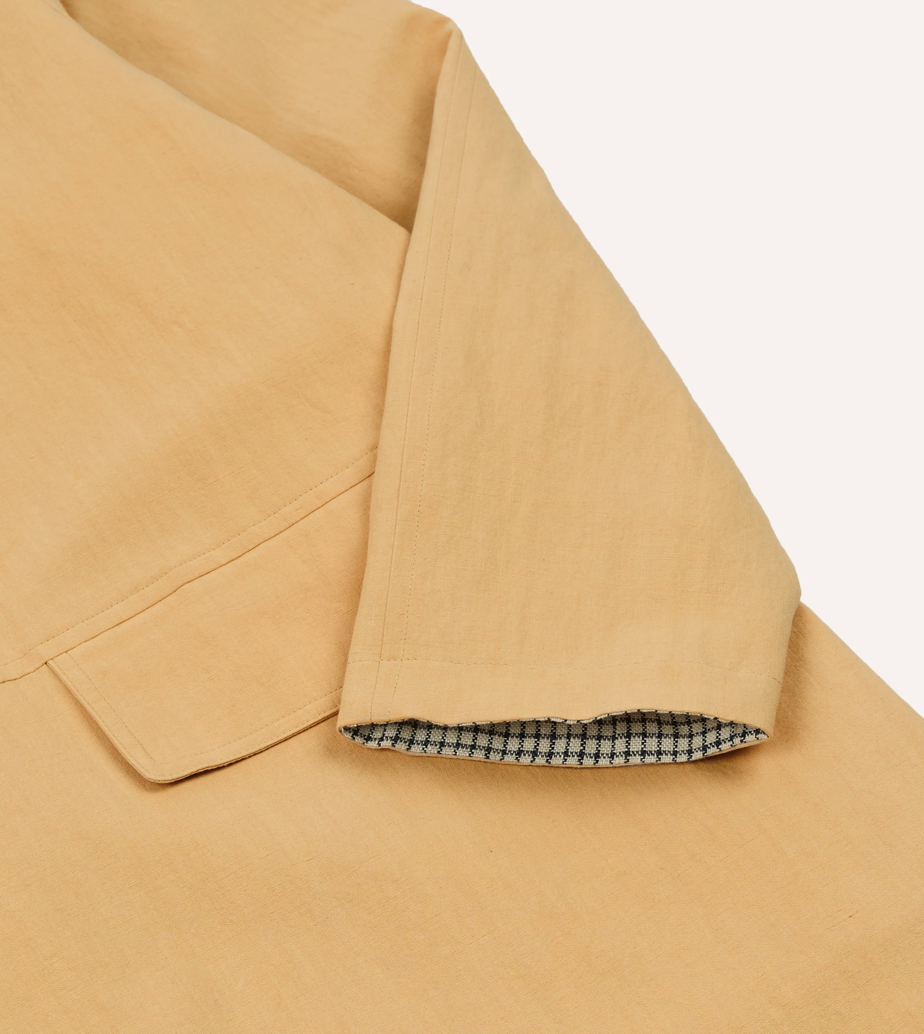 Reversible Linen–Cotton Raglan Mac - Image 8