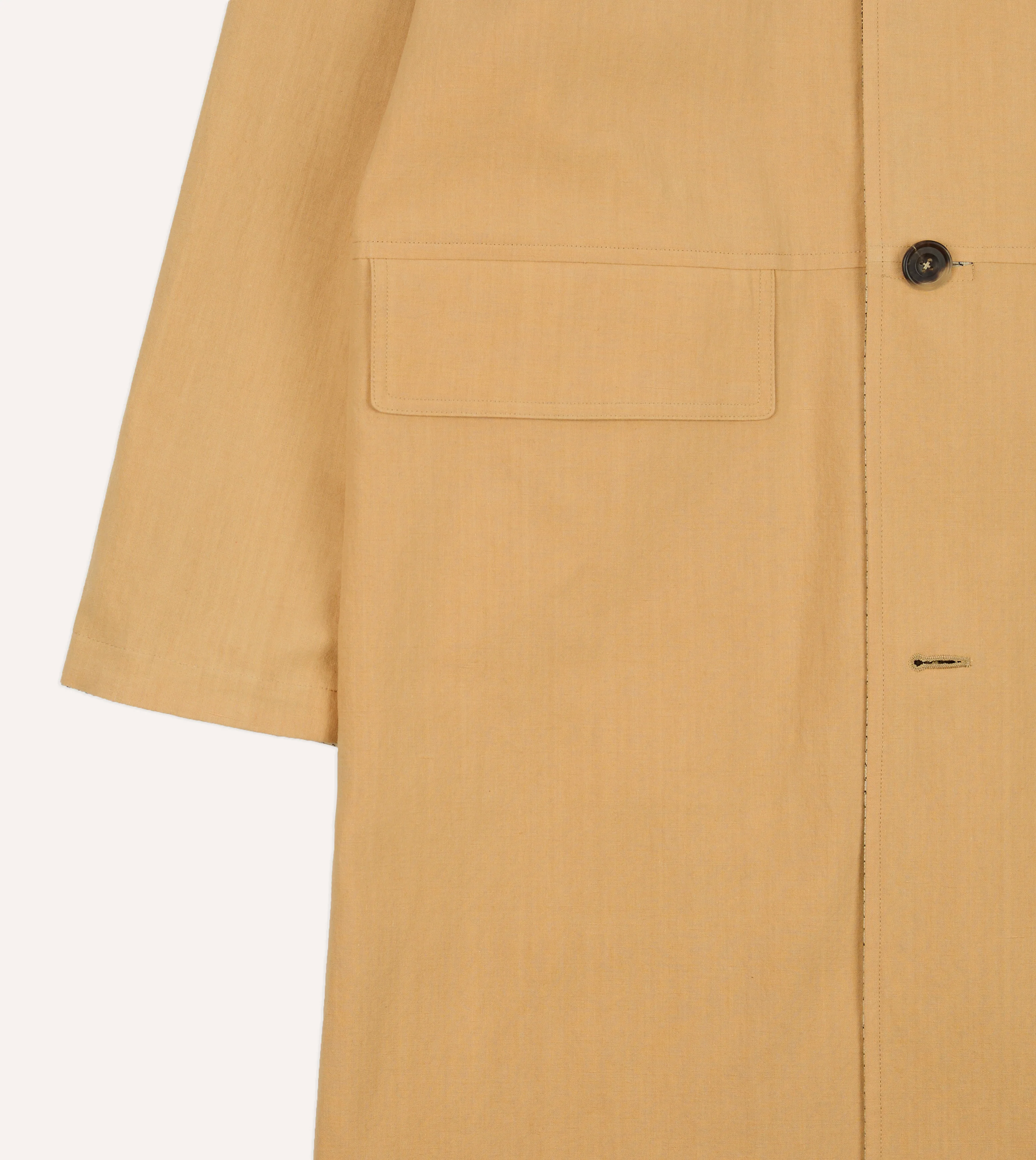 Reversible Linen–Cotton Raglan Mac - Image 9