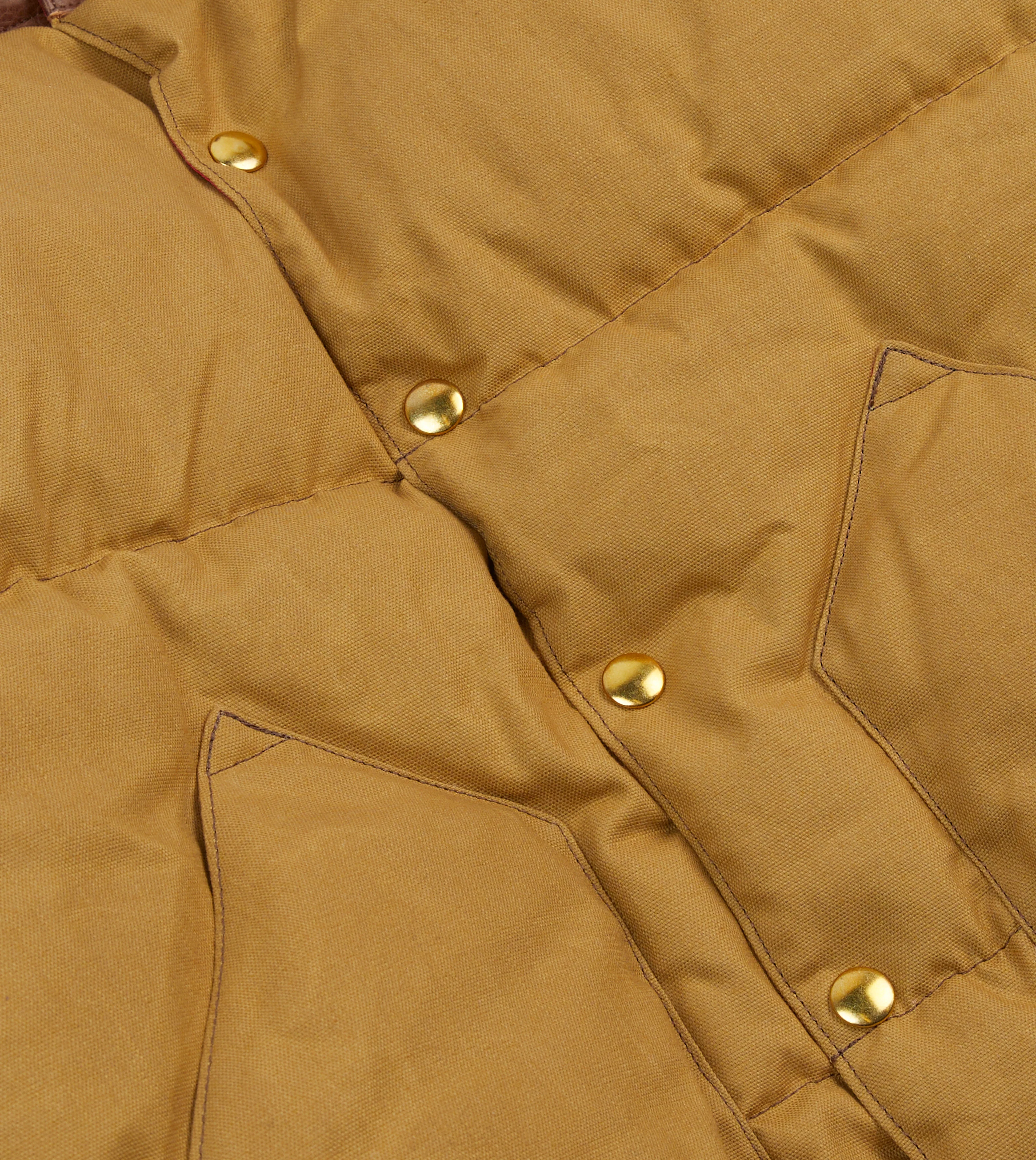 Rocky Mountain Featherbed for Drake's Tan Cotton Duck Canvas Christy Down Jacket - Image 4