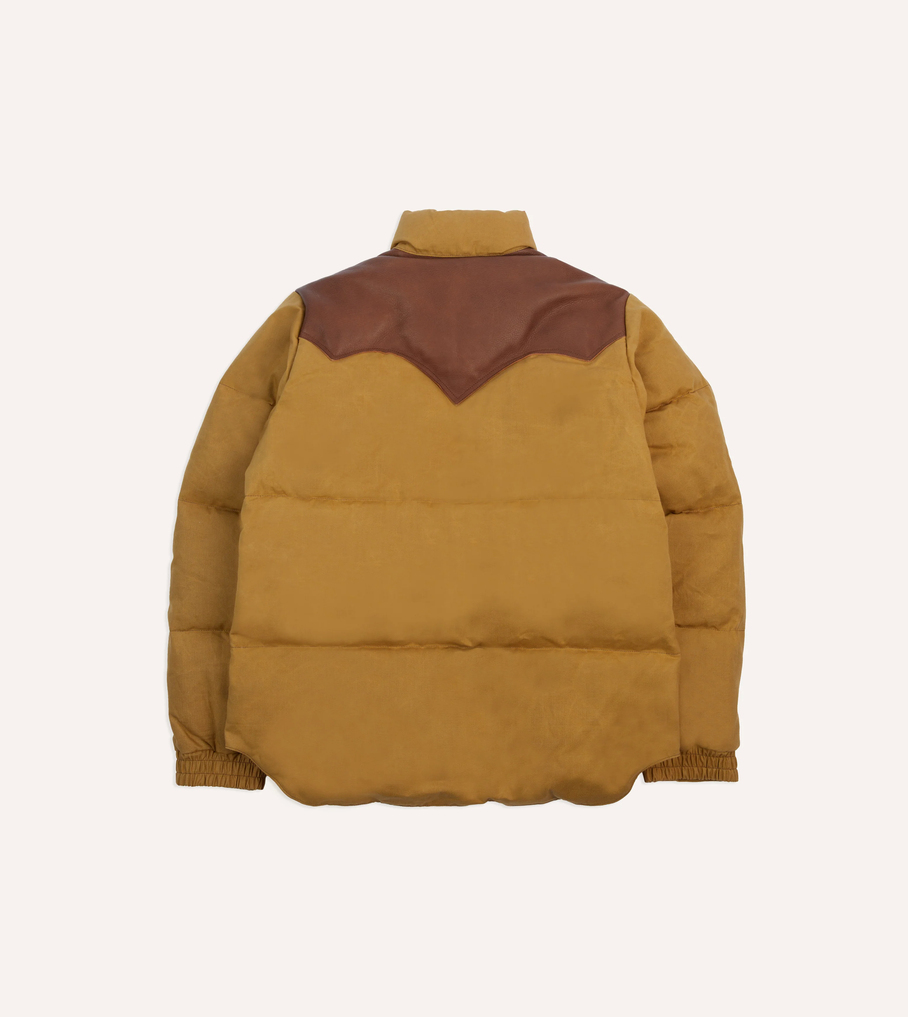 Rocky Mountain Featherbed for Drake's Tan Cotton Duck Canvas Christy Down Jacket - Image 8