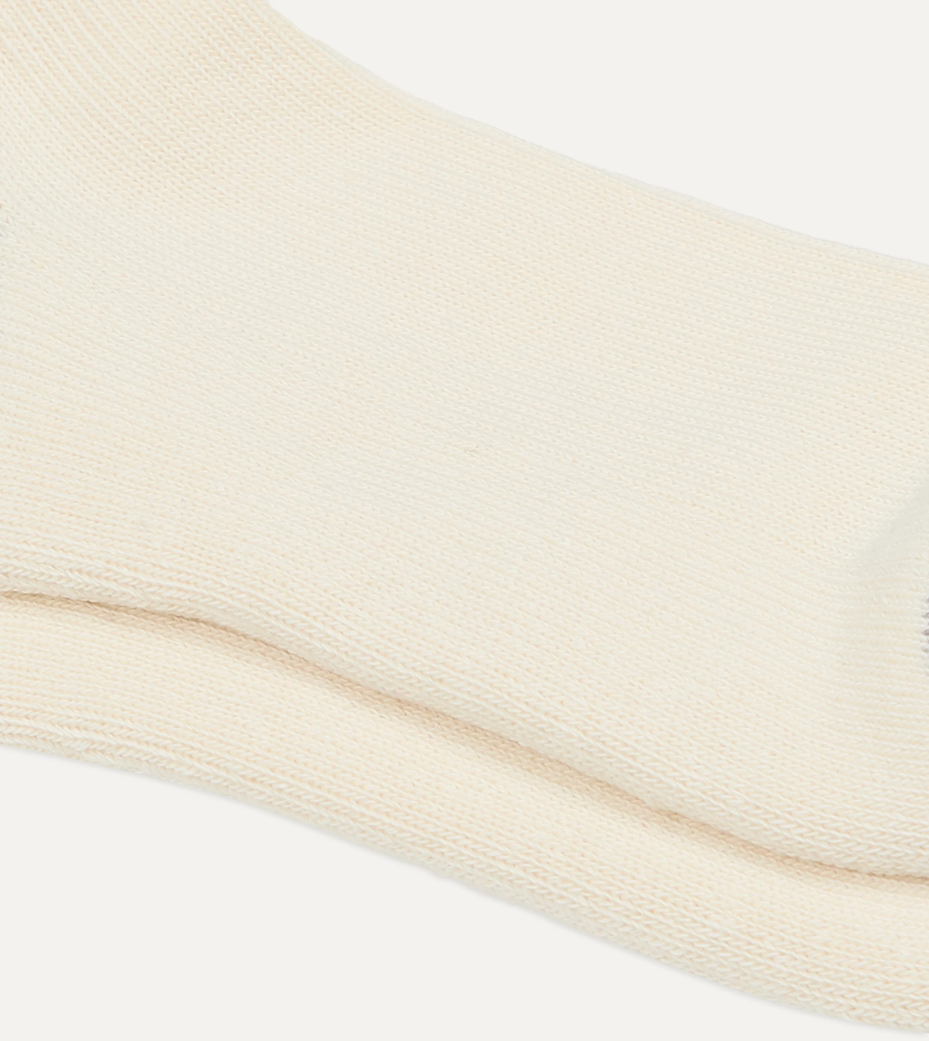 RoToTo Yellow and Purple Cotton Crew Socks - Image 2