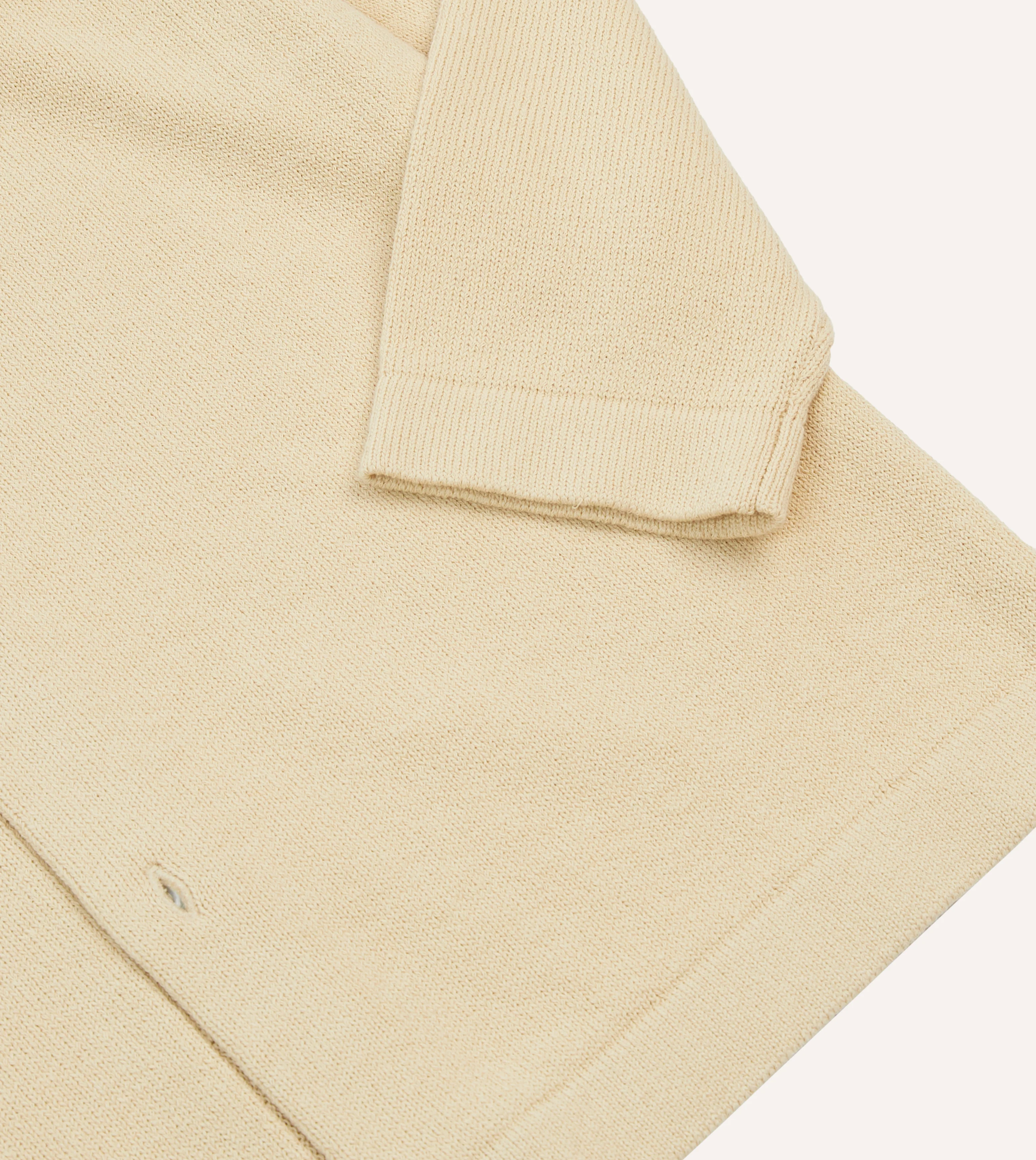 Sand Cotton Button-Through Knit - Image 4