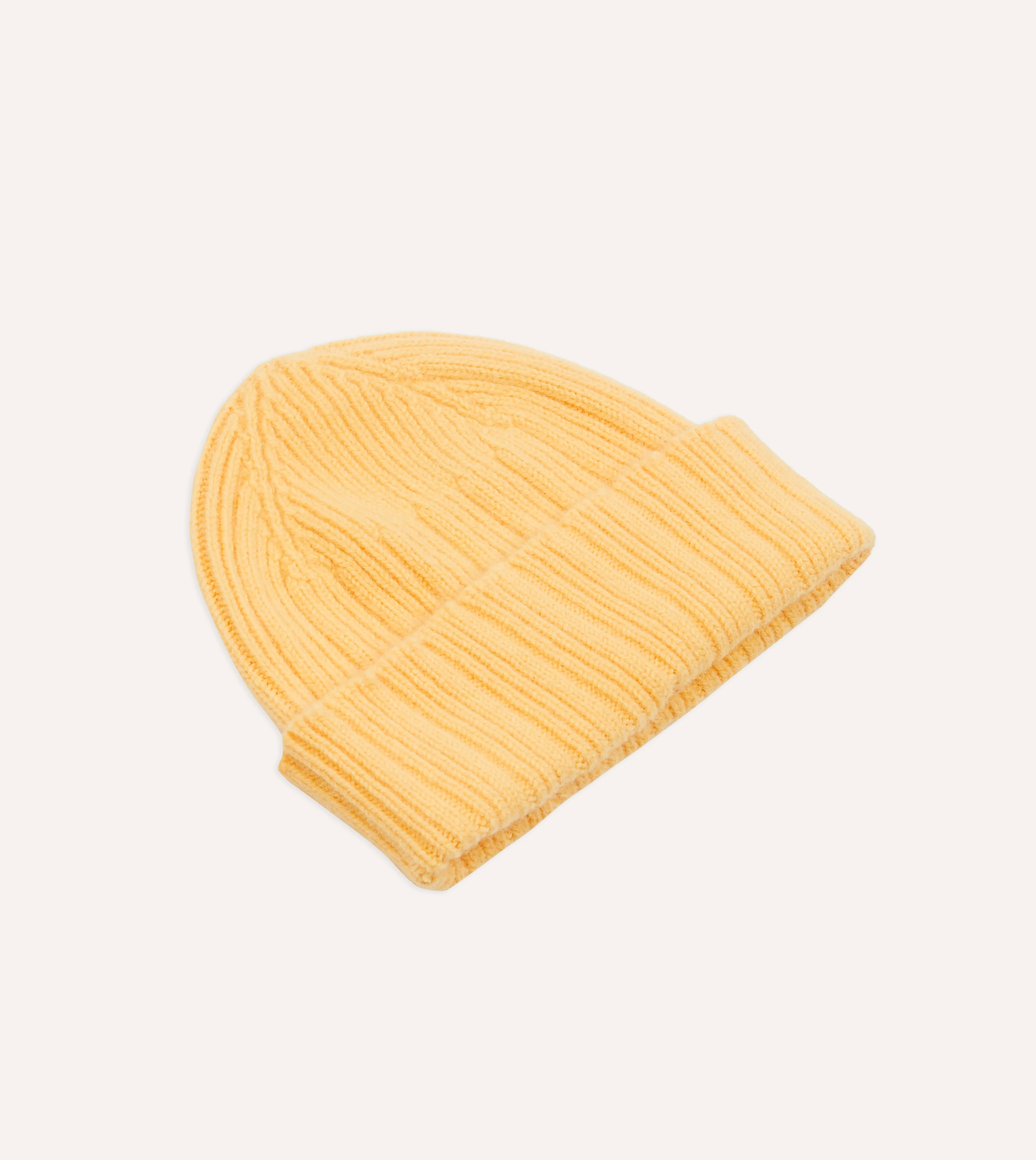 Yellow Geelongora Ribbed Knit Cap - Image 4