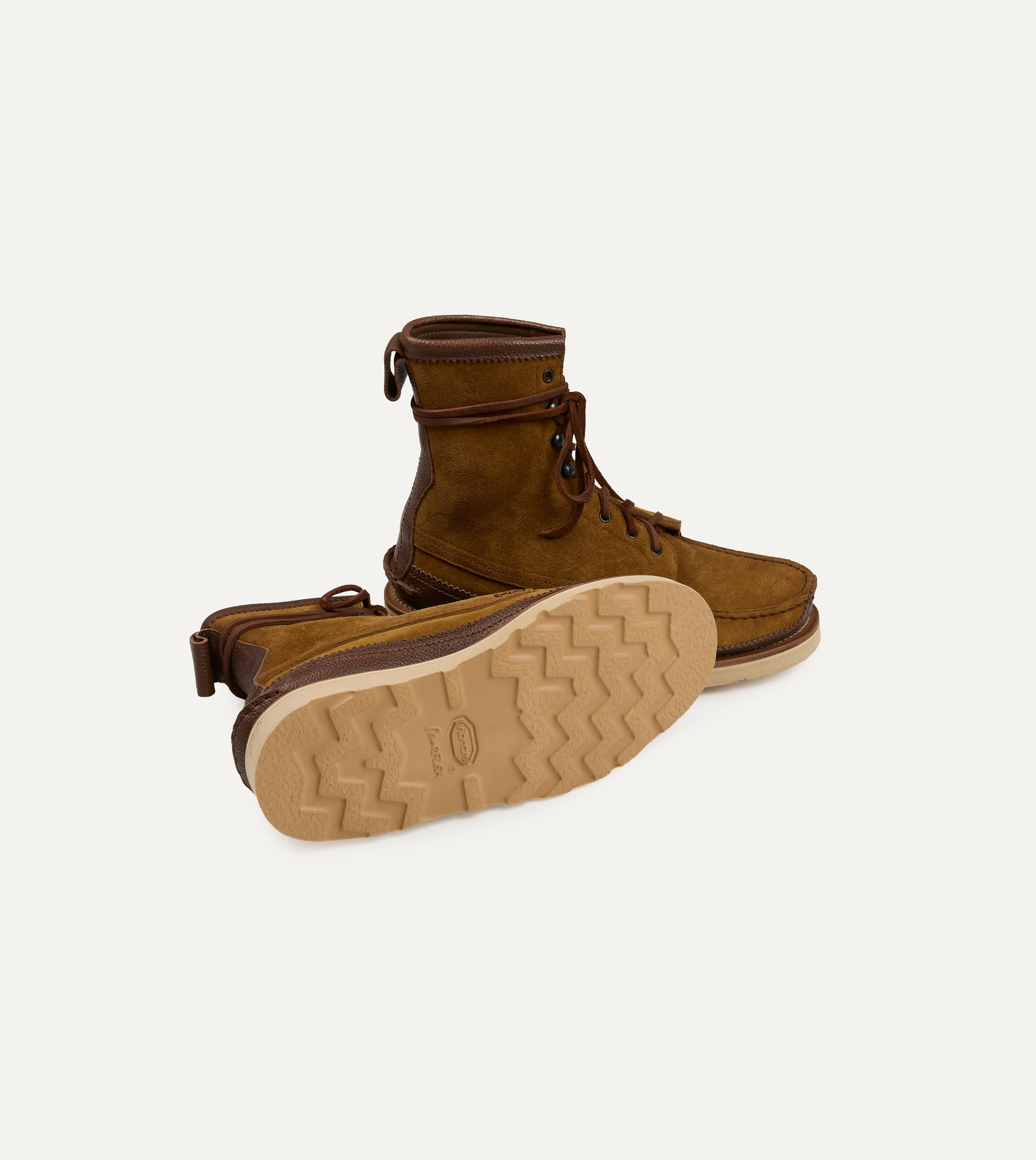 Yuketen Maine Guide Brown Flesh Out Leather DB Boot - Image 2